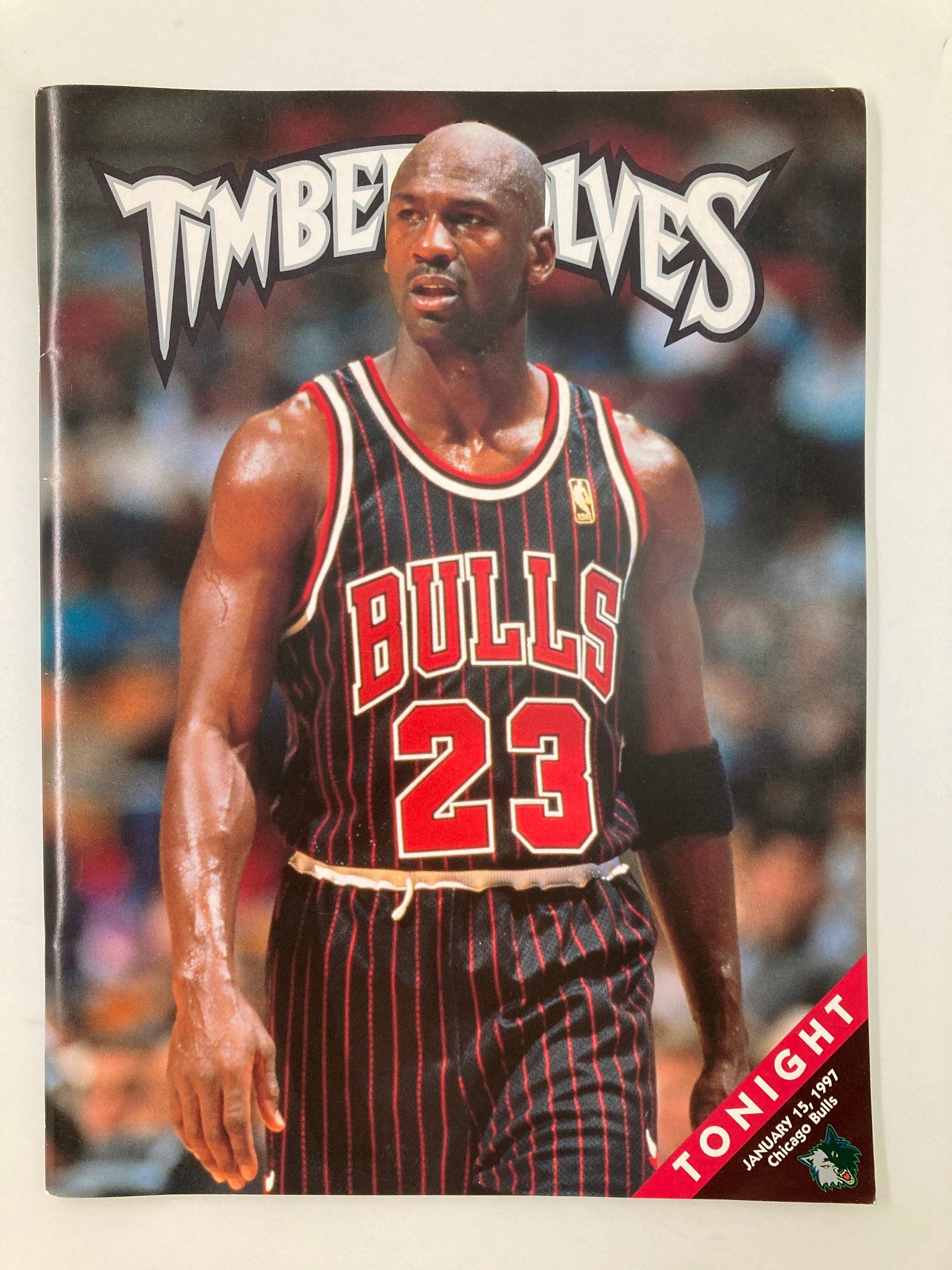 Timberwolves Tonight Magazine January 15 1997 Bulls Michael Jordan No Label