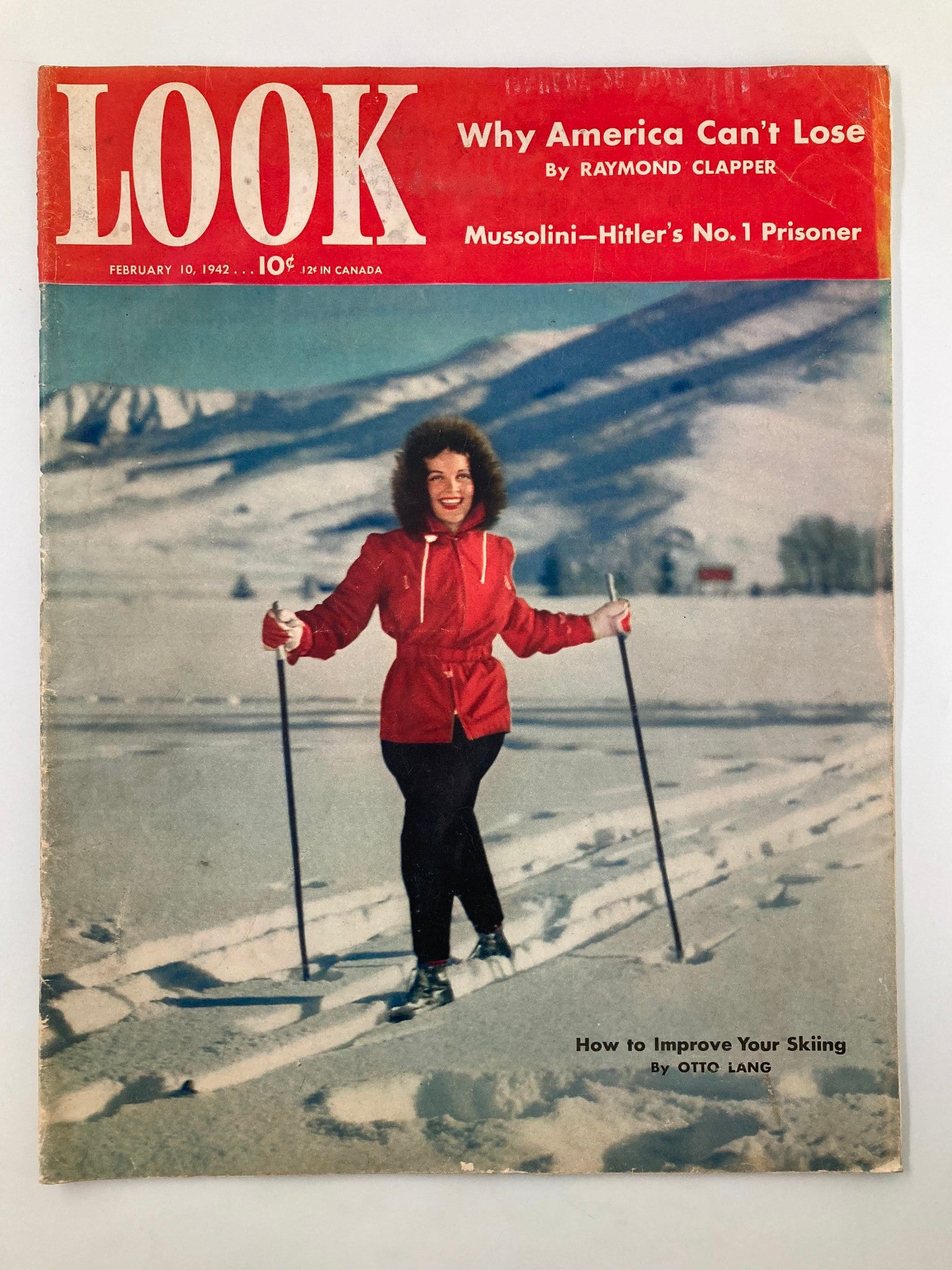 VTG Look Magazine February 10 1942 Elyse Knox The Ideal American Girl No Label