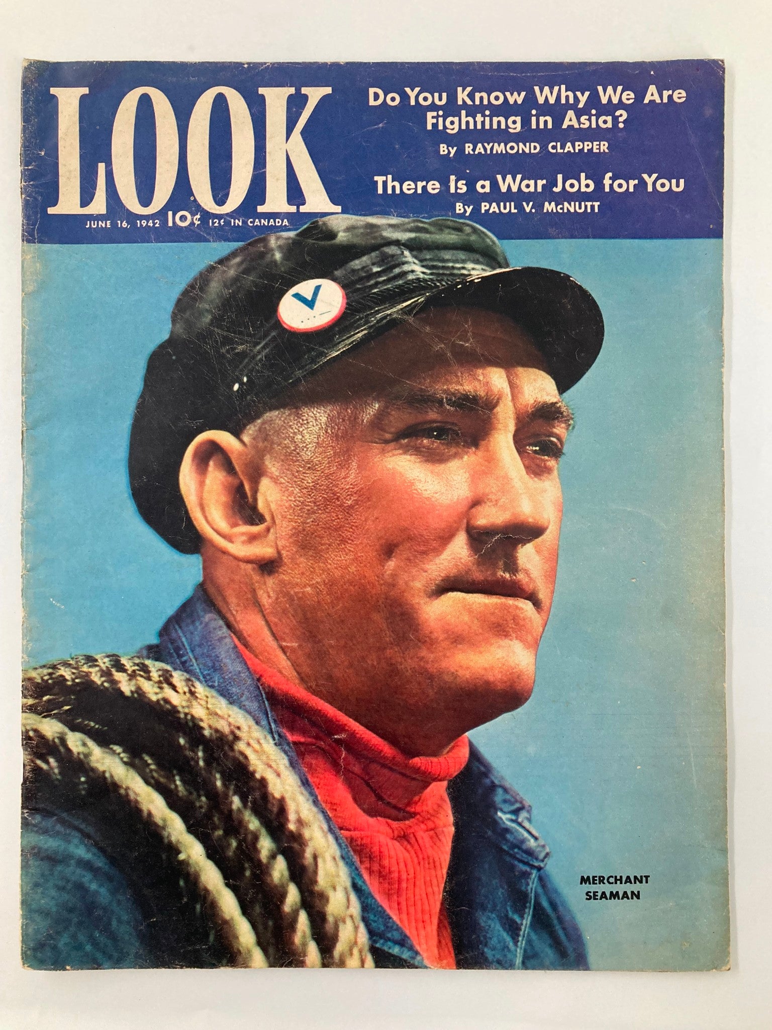 VTG Look Magazine June 16 1942 America's Hard-Bitten Merchant Seamen No Label