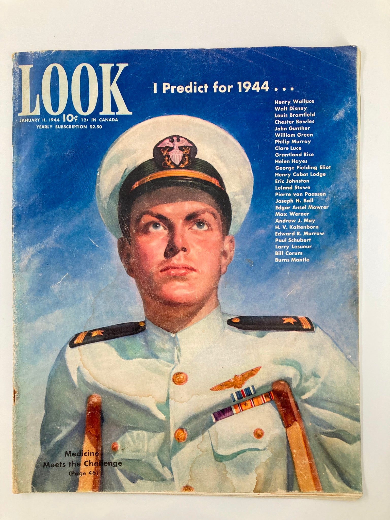 VTG Look Magazine January 11 1944 Medicine Meets The Challenge No Label