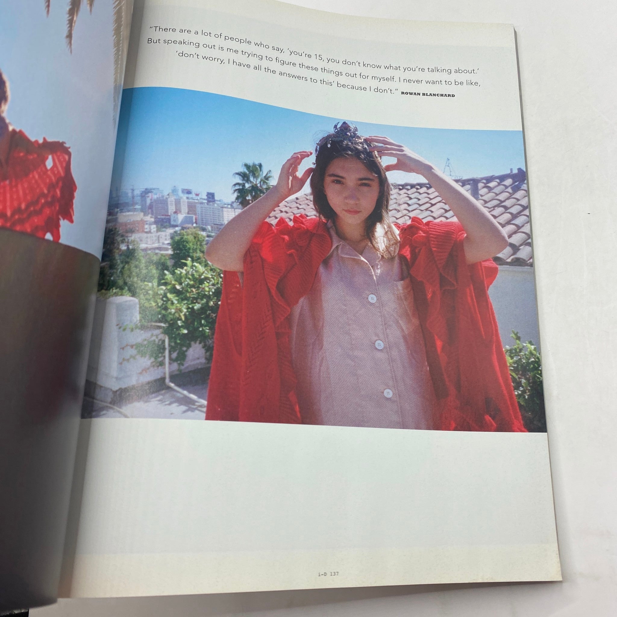 i-D Magazine Winter 2016 No. 346 Sasha Lane by Zoe Ghertner No Label