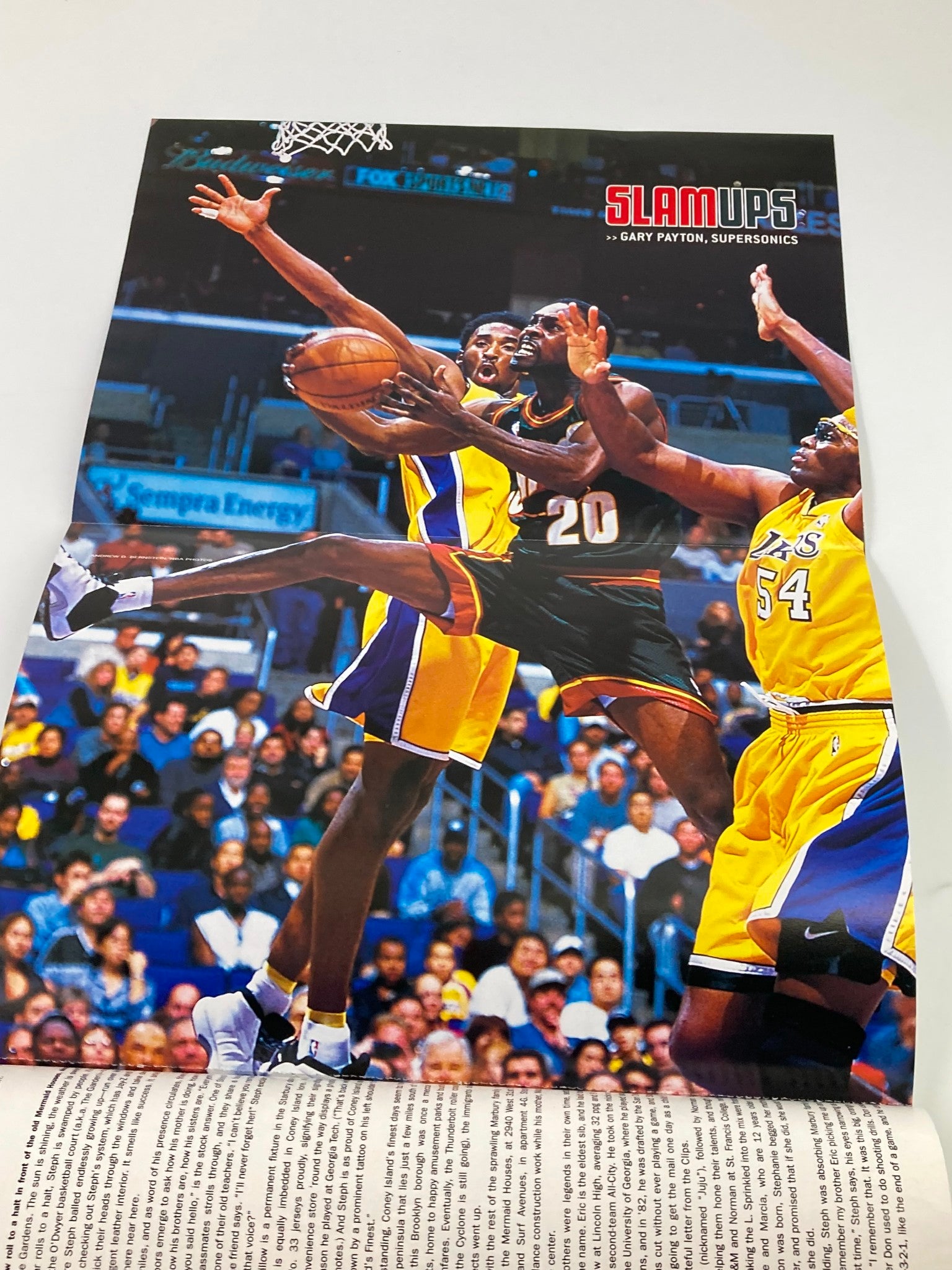 Slam Magazine February 2001 NBA Brooklyn Nets Stephon Marbury w Poster No Label