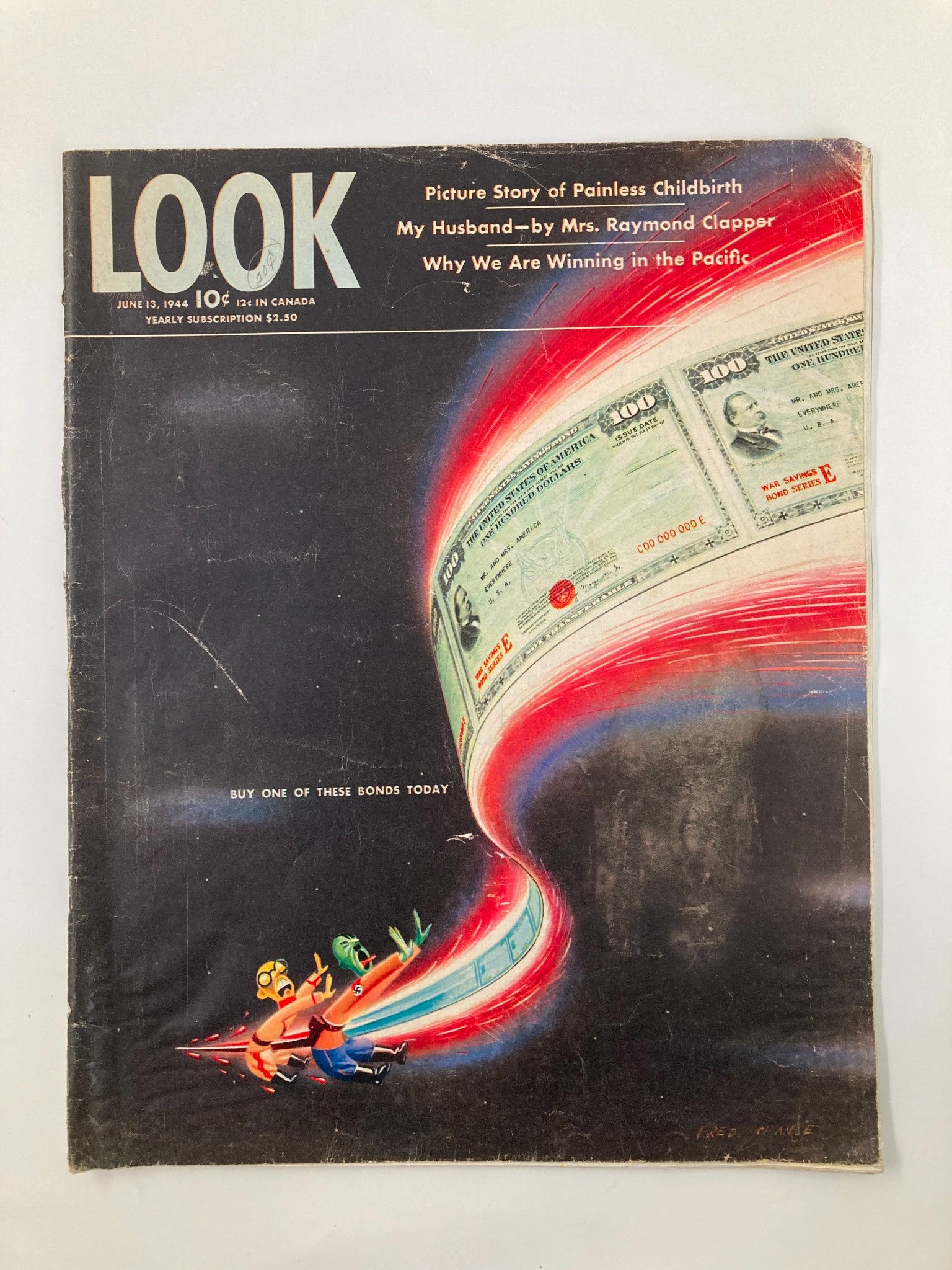 VTG Look Magazine June 13 1944 Buy One of These Bonds Today No Label