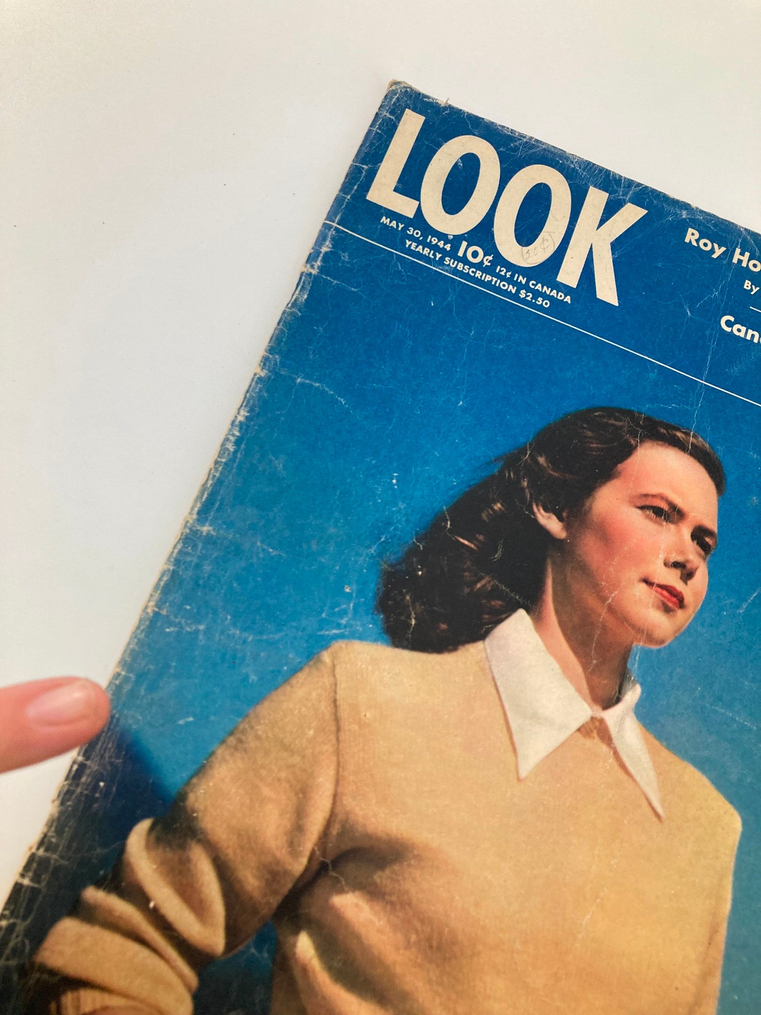 VTG Look Magazine May 30 1944 Tessa Brind, Cancer Can Be Conquered No Label