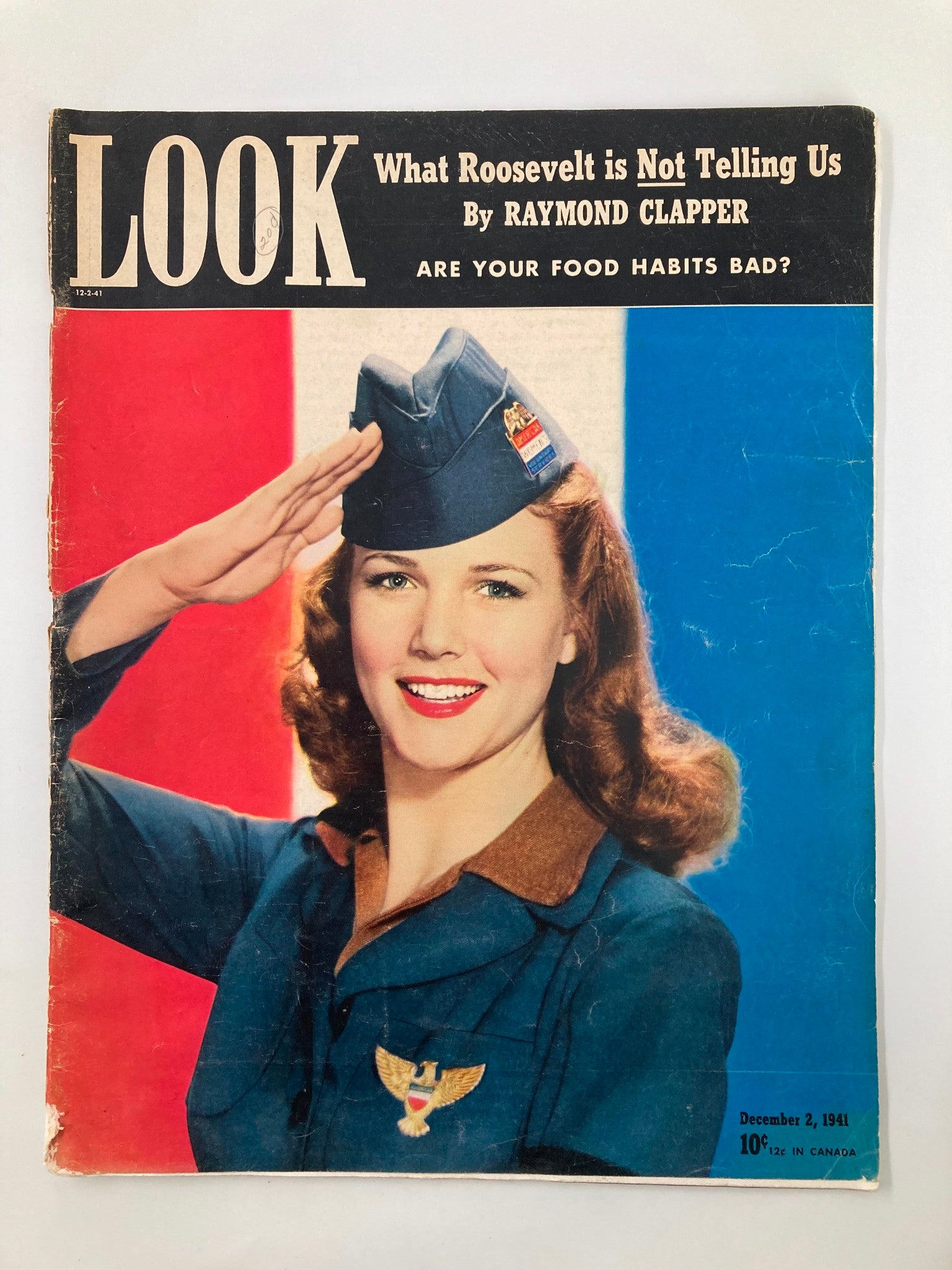 VTG Look Magazine December 2 1941 Barbara Britton Women's Volunteer No Label