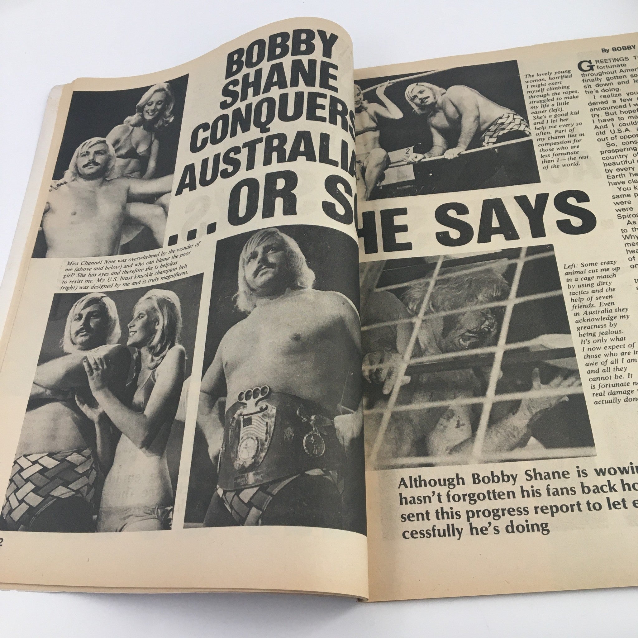 Wrestling Annual for 1974 #10 Bobby Shane & Swede Hansen, No Label