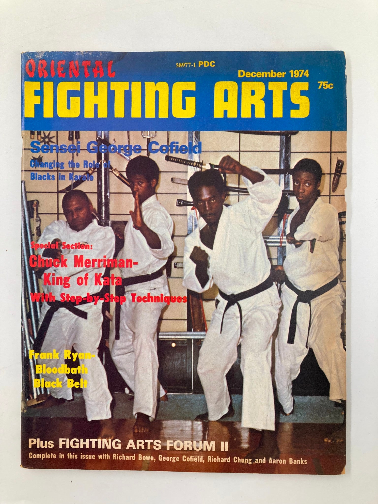 VTG Oriental Fighting Arts Magazine December 1974 Chuck Merriman Kata No Label