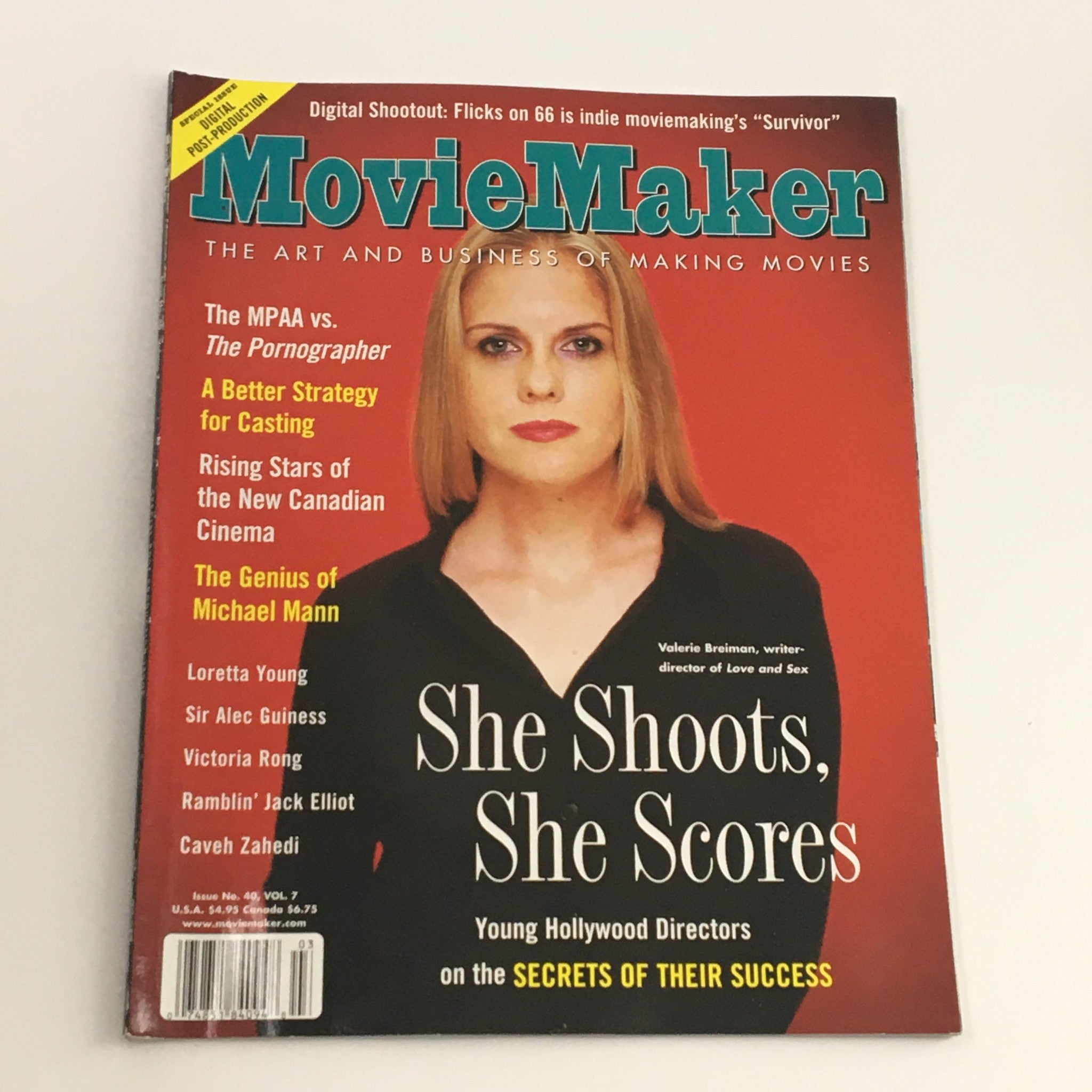 Movie Maker Magazine Fall 2000 Valerie Breiman Writer & Director, No Label