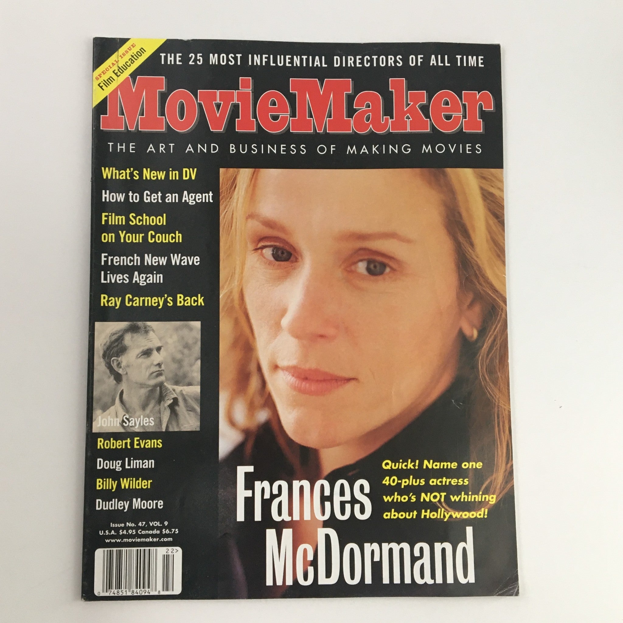 Movie Maker Magazine Summer 2002 Frances McDormand & Ray Carney, No Label