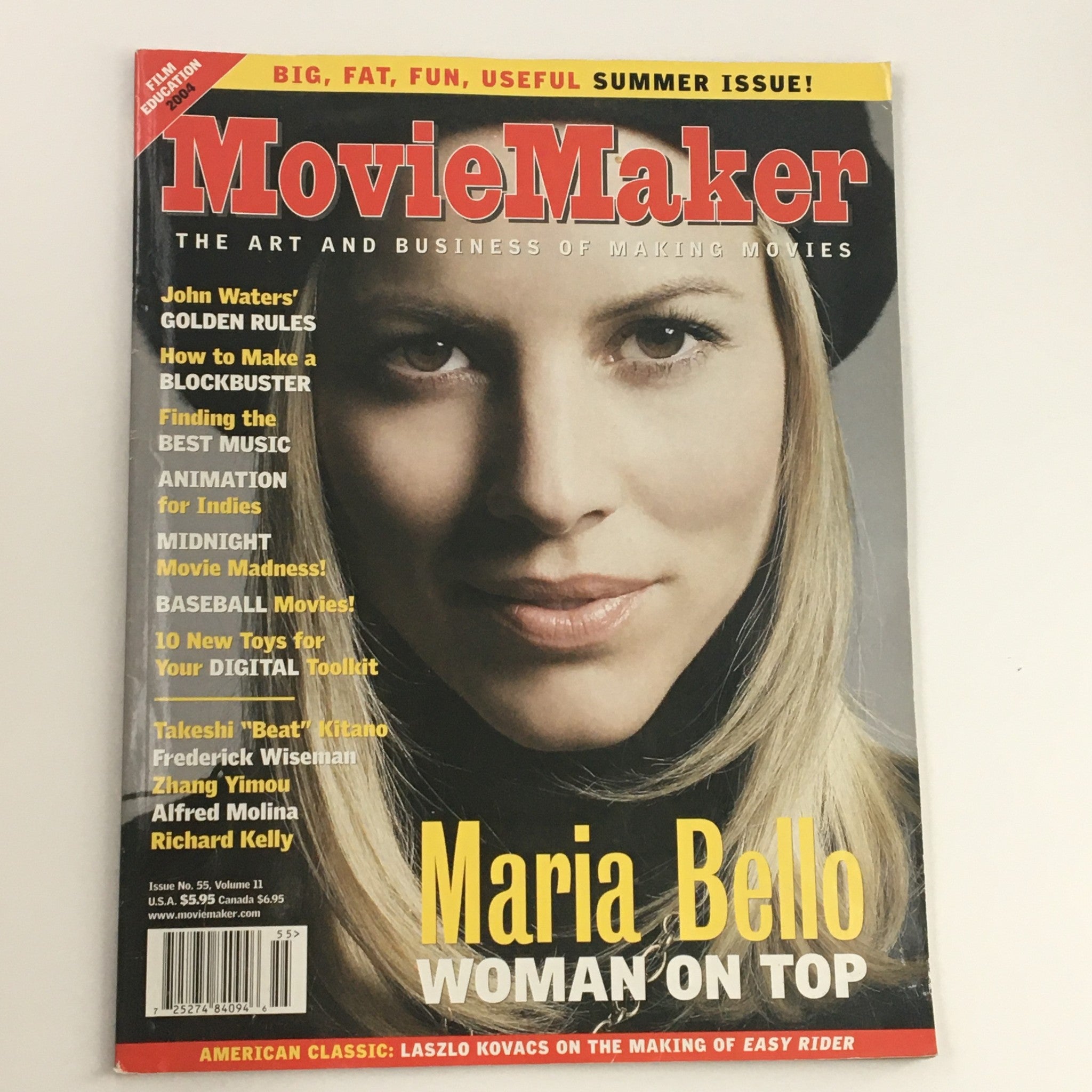 Movie Maker Magazine Summer 2004 Maria Bello & John Waters, No Label