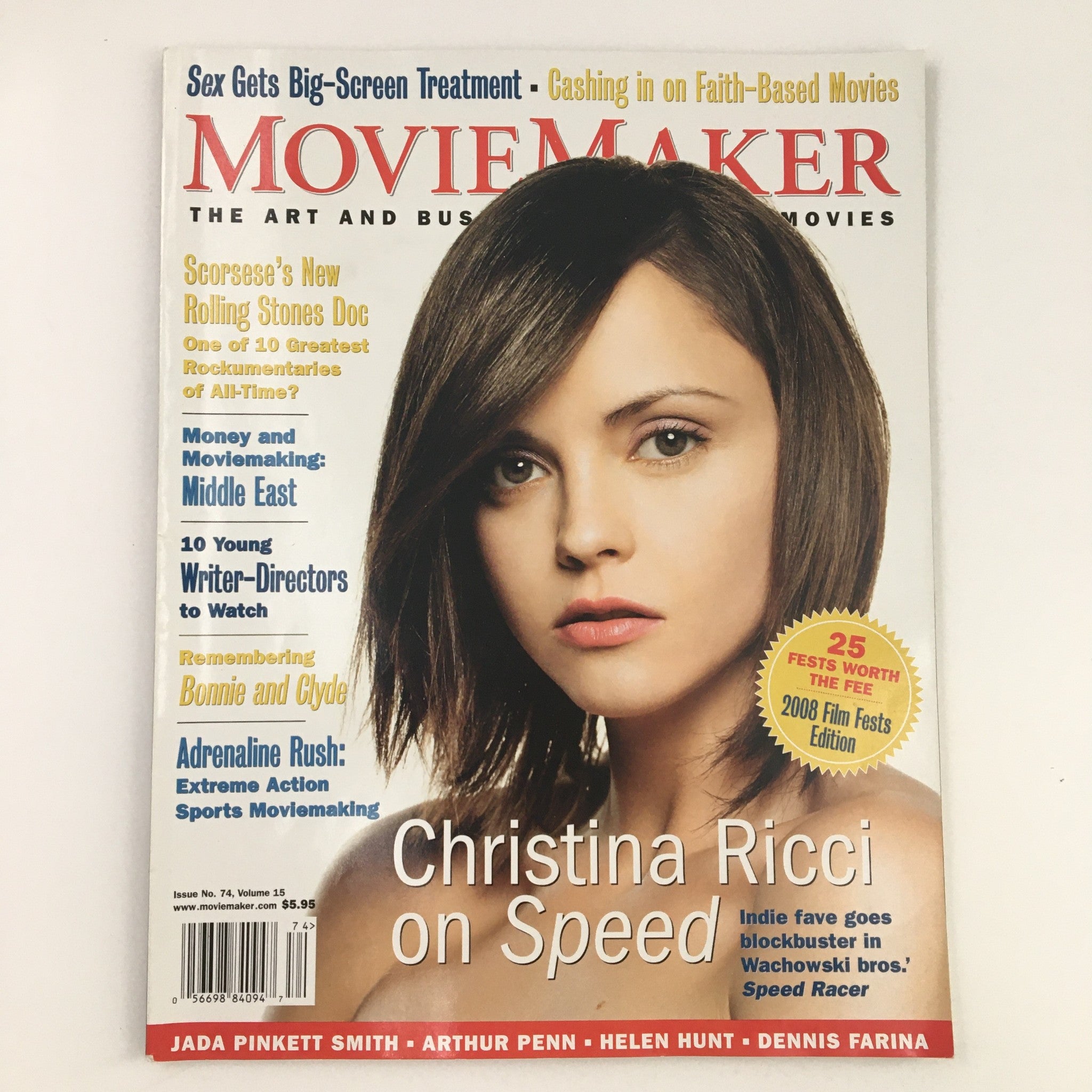 Movie Maker Magazine Spring 2008 Christina Ricci on Speed, No Label VG