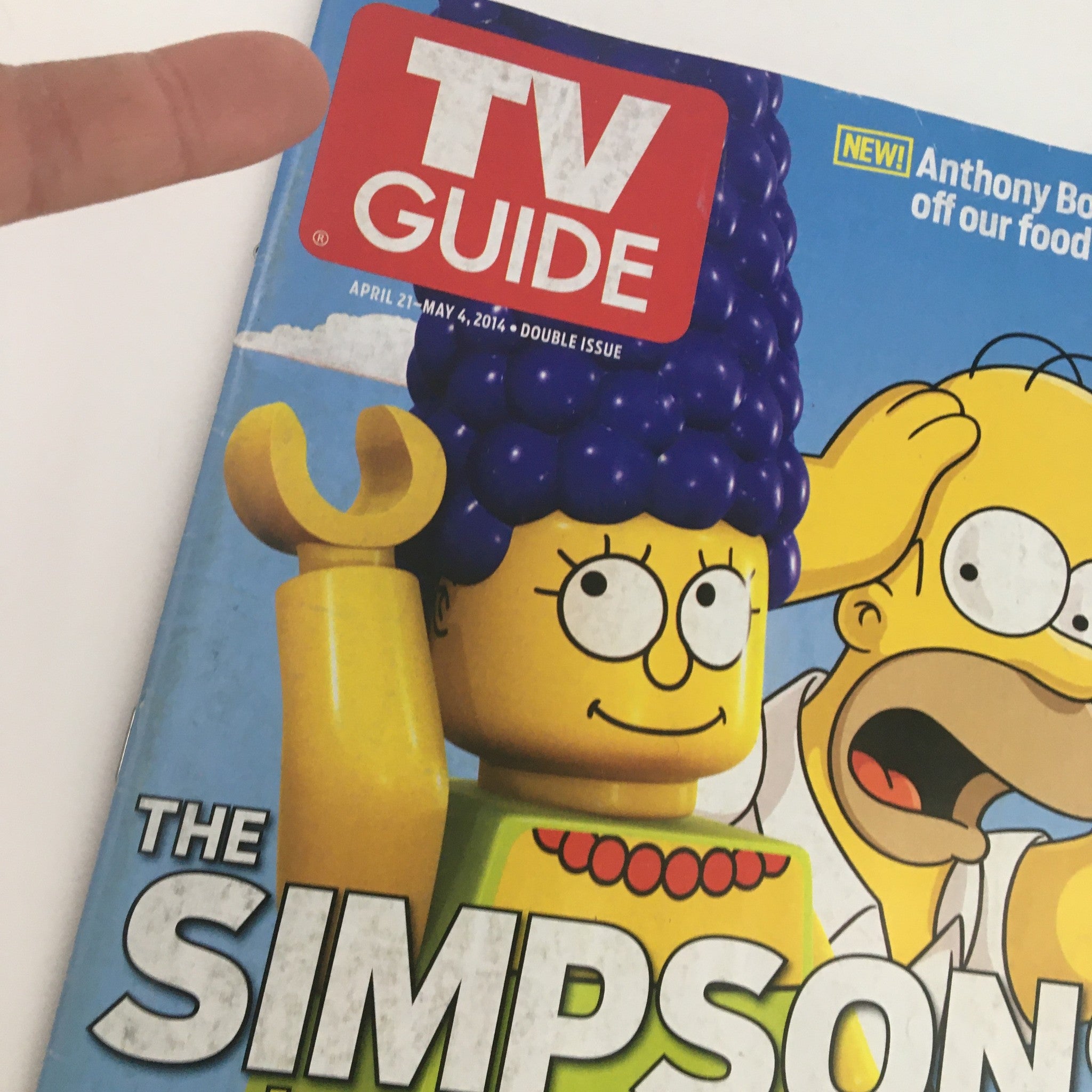 TV Guide Magazine April 21 2014 The Simpsons Very Special Lego Episode