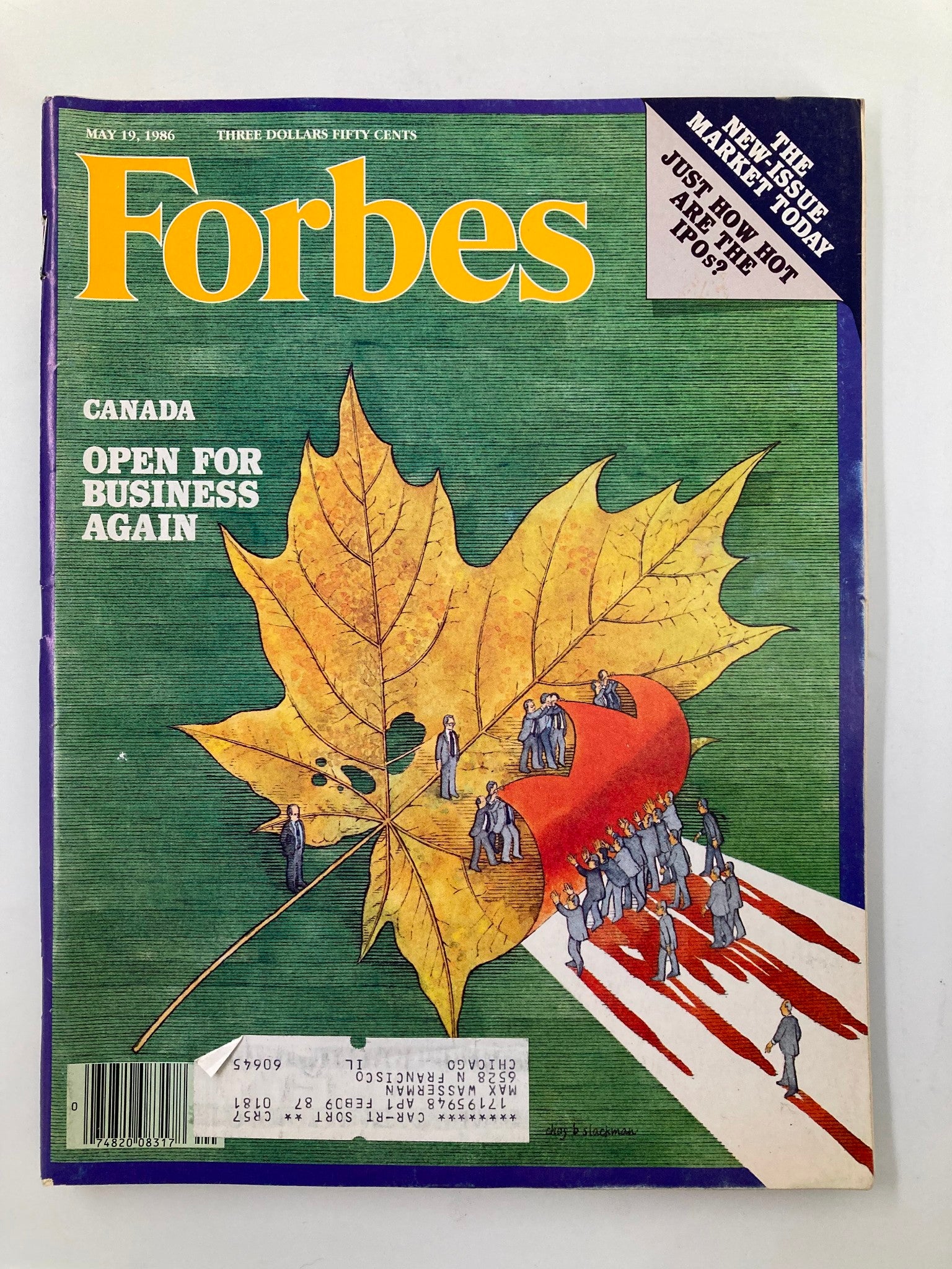 VTG Forbes Magazine May 19 1986 Canada is Open For Business Again