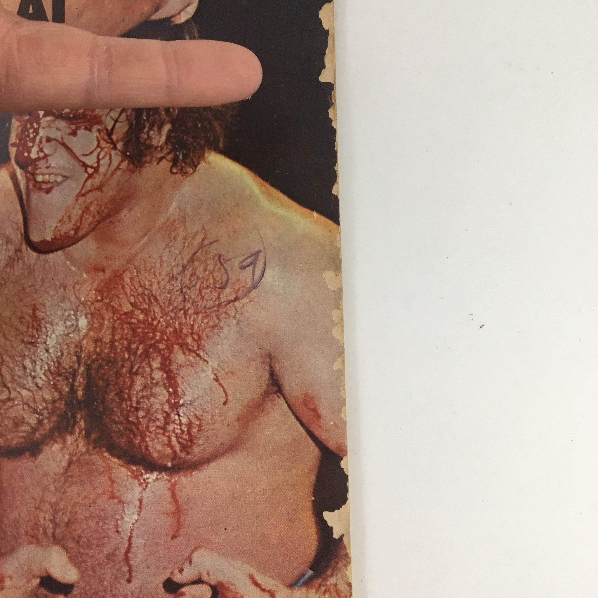 The Wrestler Magazine March 1975 Pampero Firpo Loses to John Tolos No Label