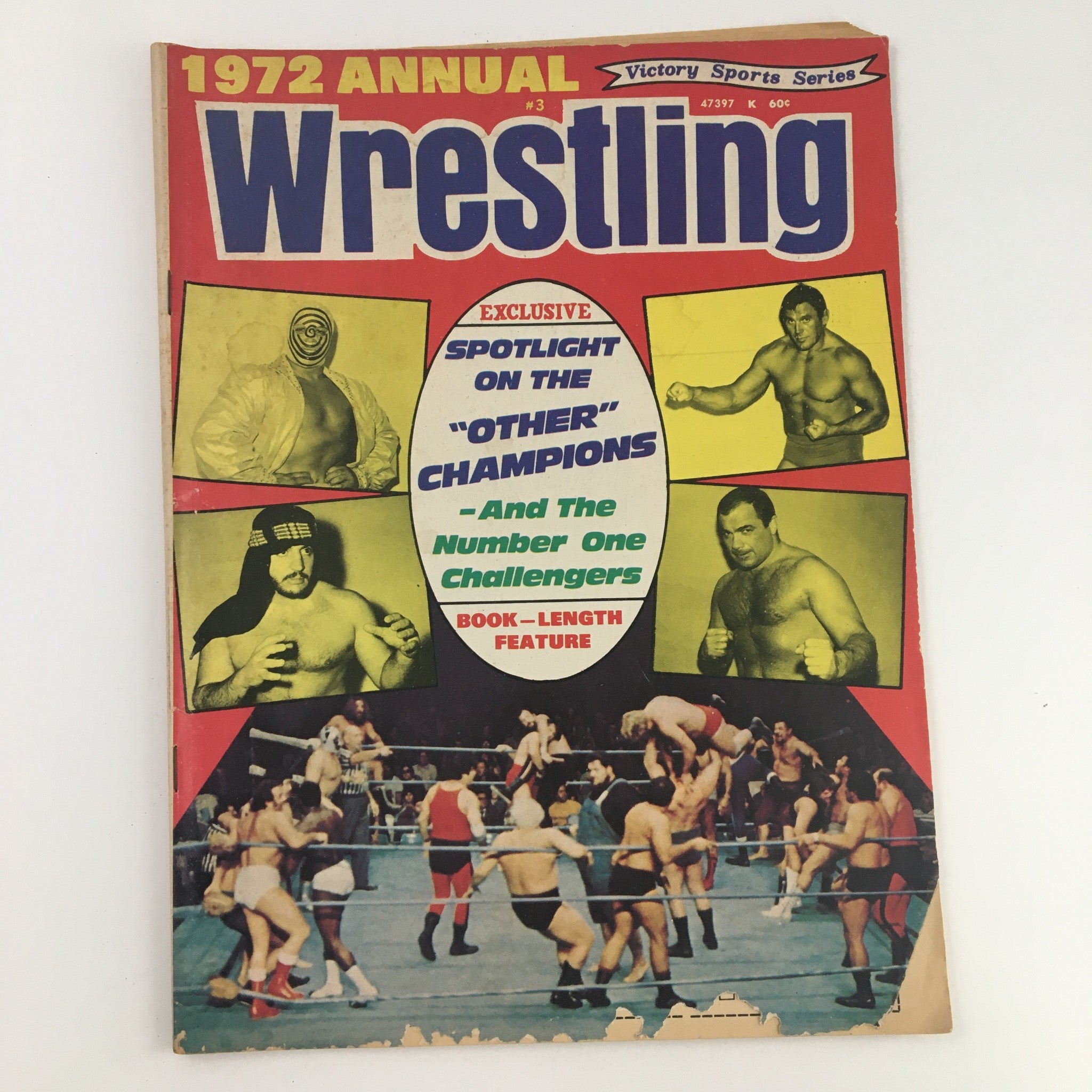 Wrestling 1972 Annual Shoehi Baba, Bobo Brazil & Chris Markoff, No Label