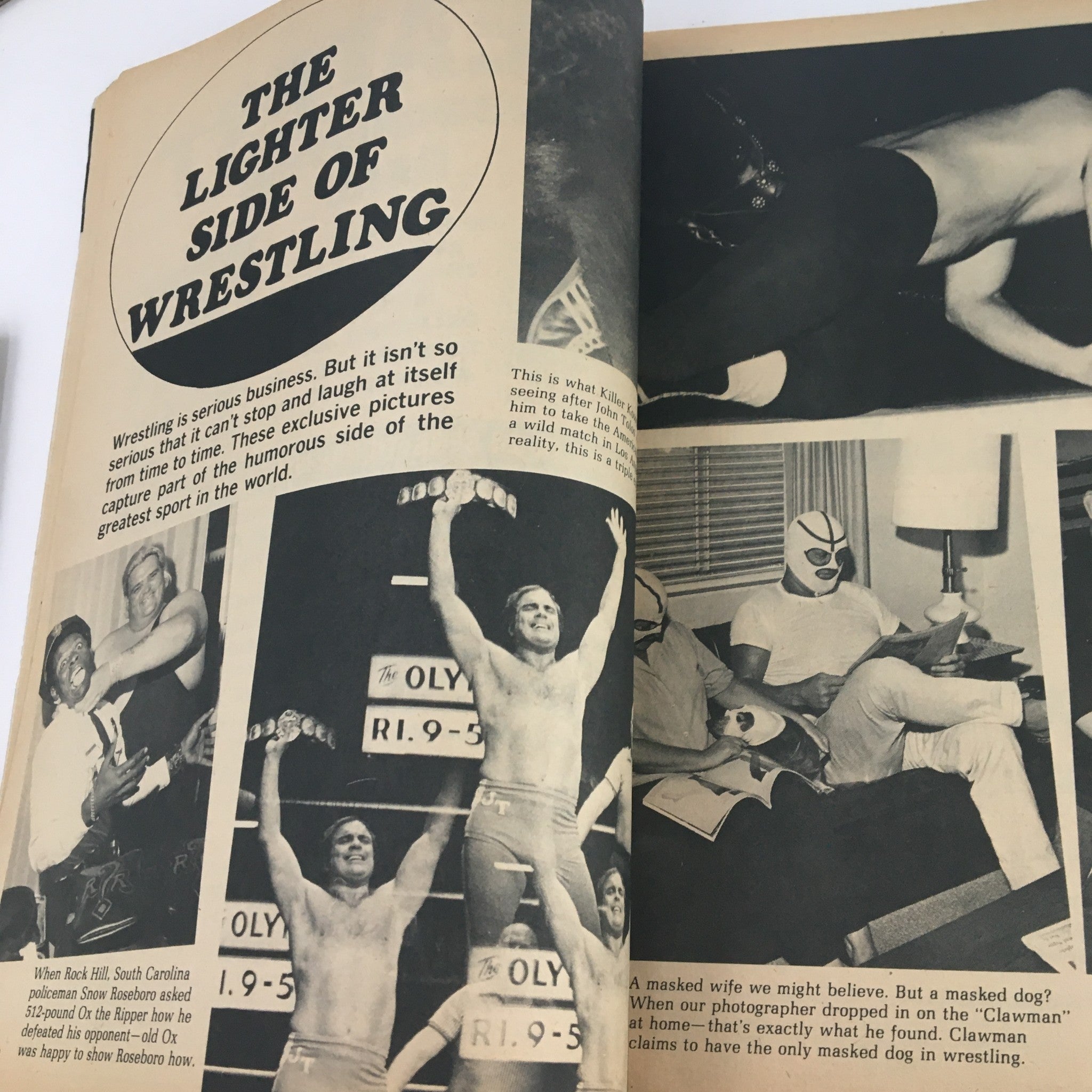 Wrestling 1972 Annual Shoehi Baba, Bobo Brazil & Chris Markoff, No Label