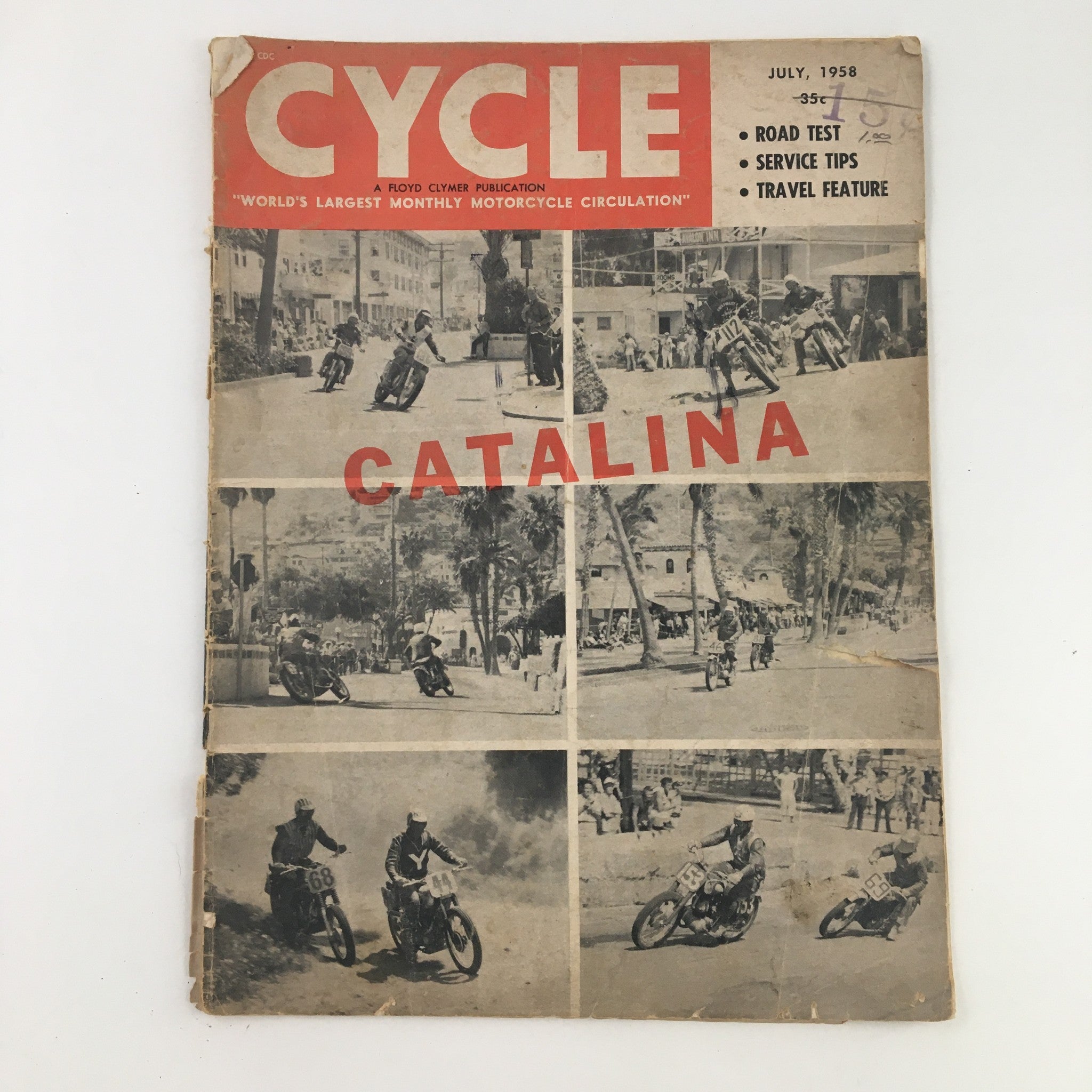 Cycle Magazine July 1958 Open Class Winner Roger White & Nick Nicholson No Label