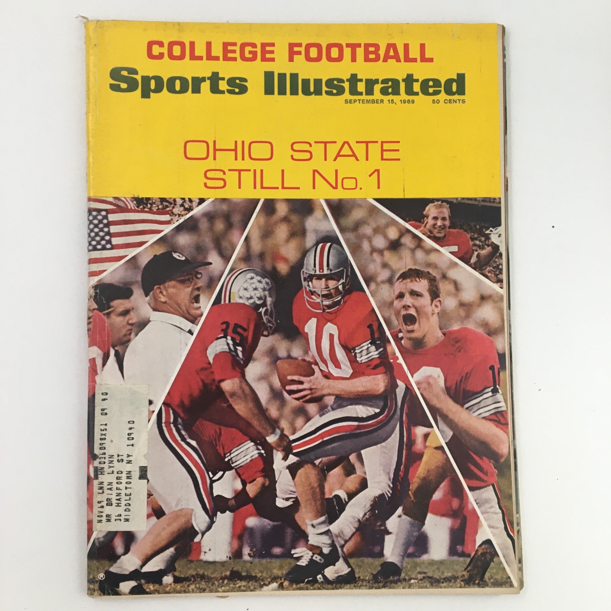 Sports Illustrated Magazine September 15 1969 Ohio State No. 1 College Football