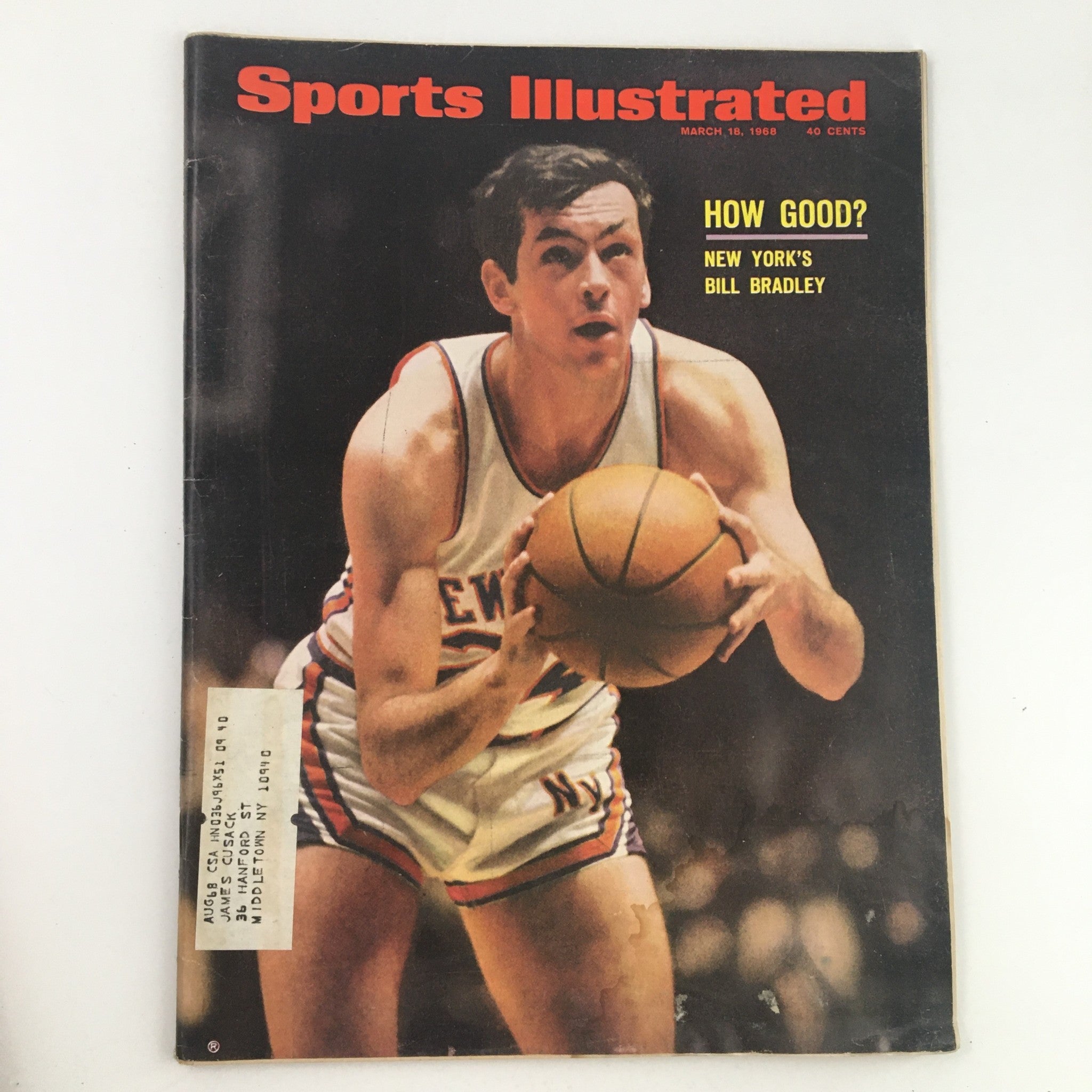 Sports Illustrated Magazine March 18 1968 NBA New York's Bill Bradley