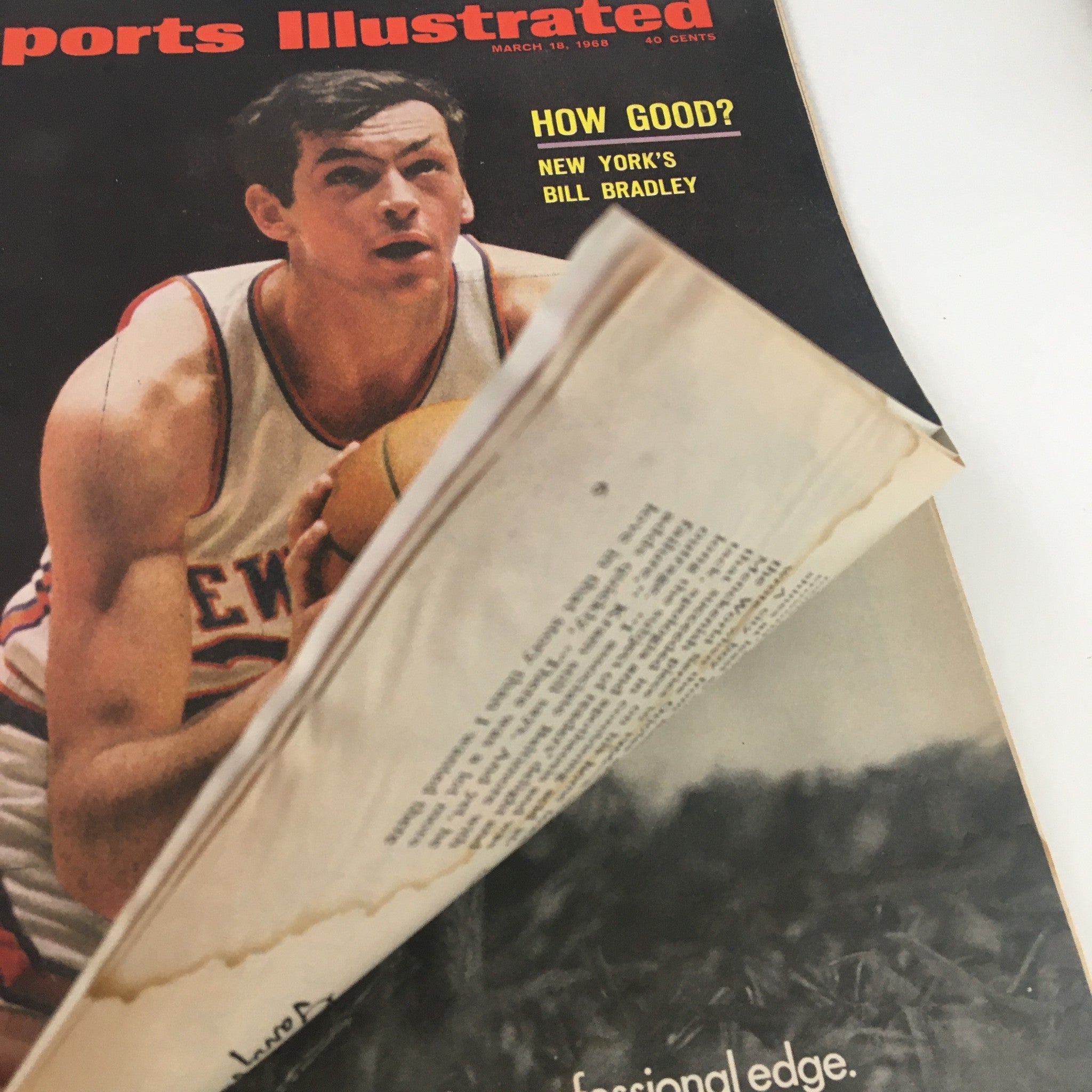 Sports Illustrated Magazine March 18 1968 NBA New York's Bill Bradley