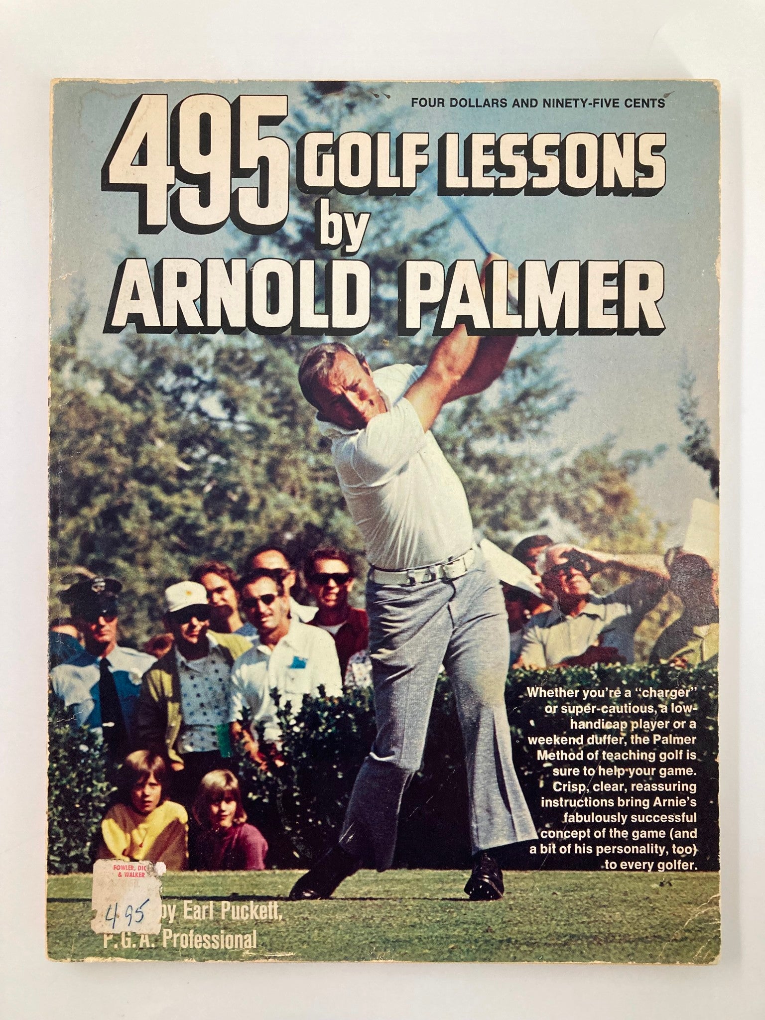 1975 The 495 Golf Lessons Book by Arnold Palmer