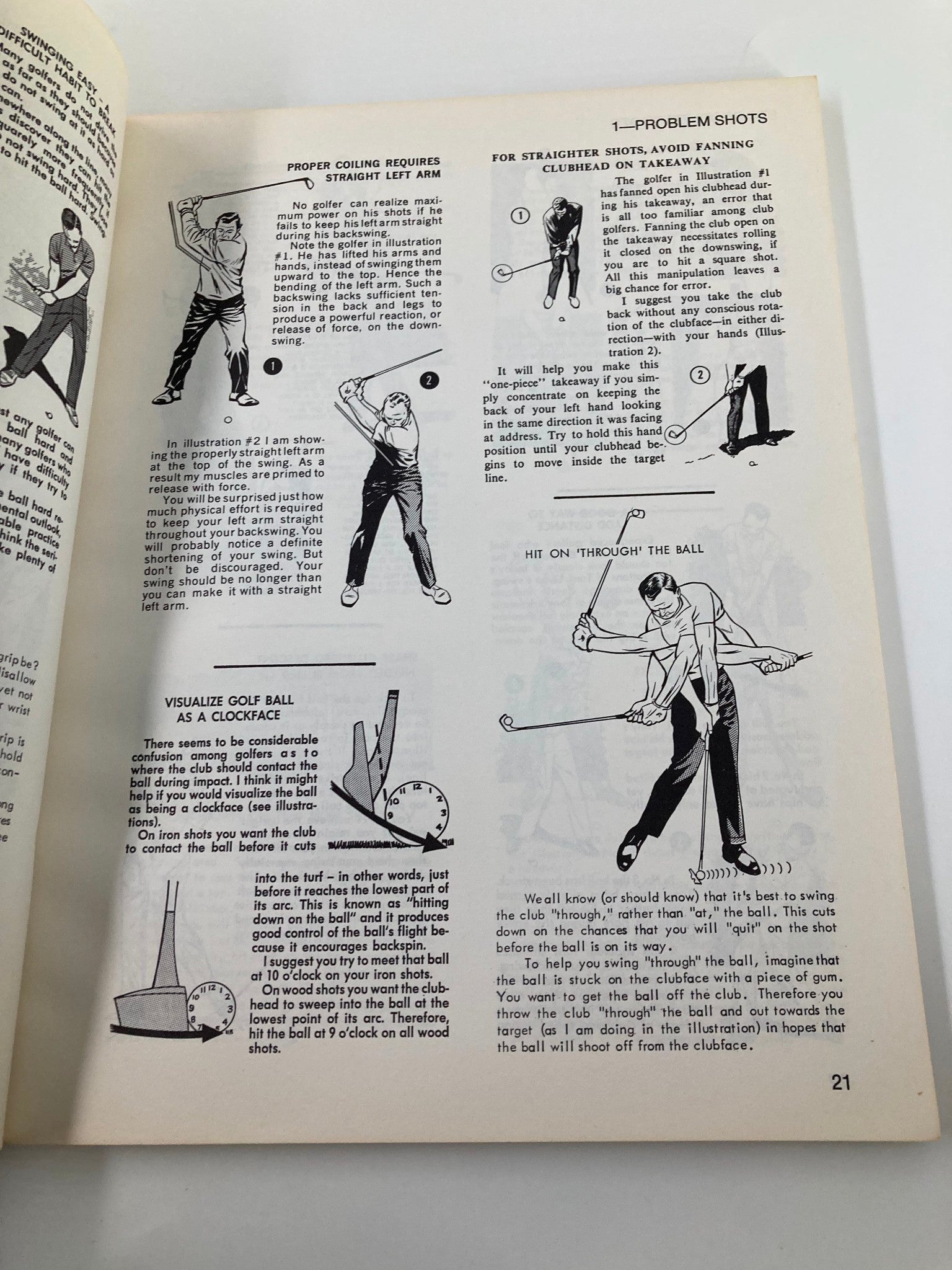 1975 The 495 Golf Lessons Book by Arnold Palmer