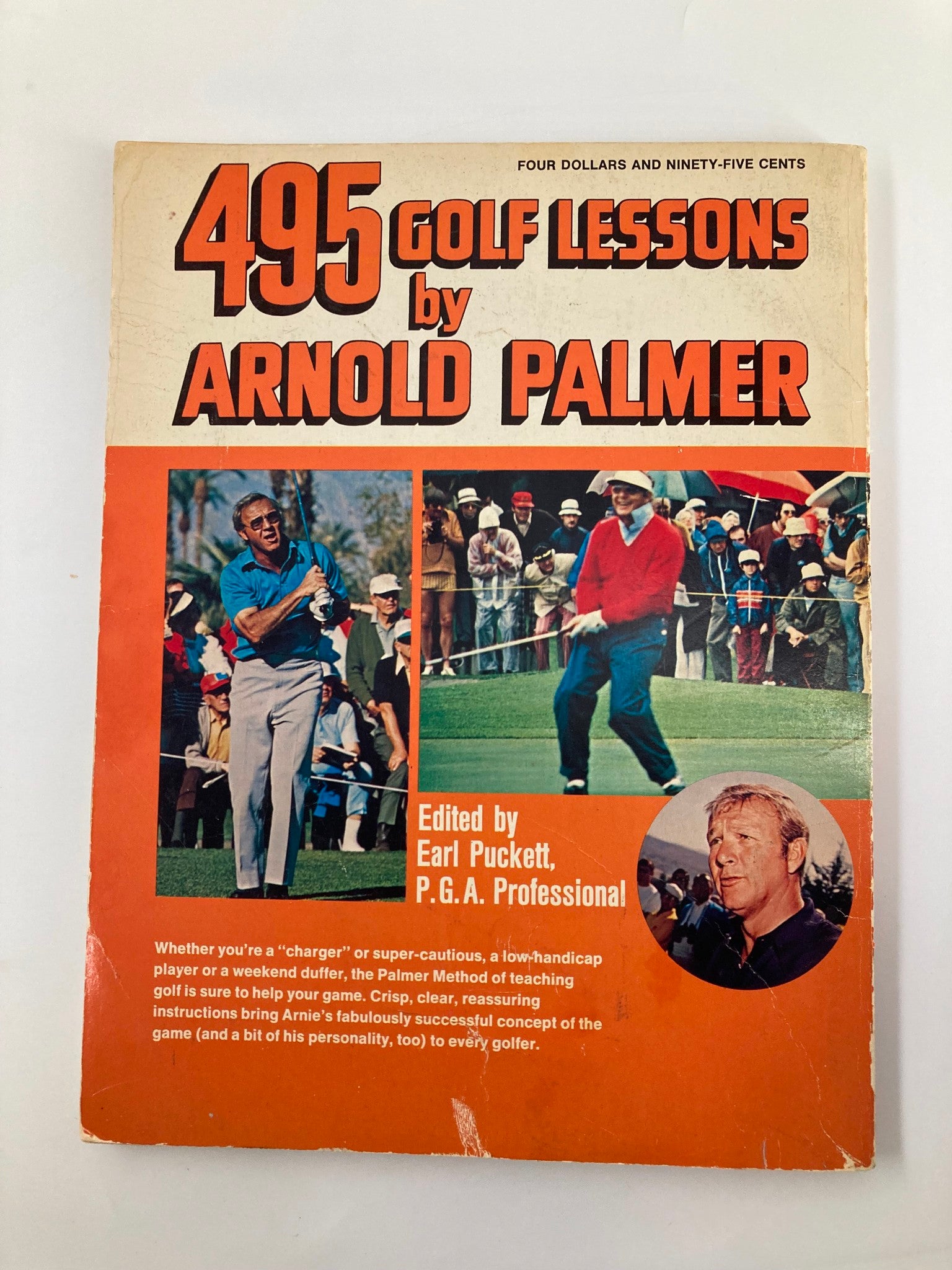 1975 The 495 Golf Lessons Book by Arnold Palmer