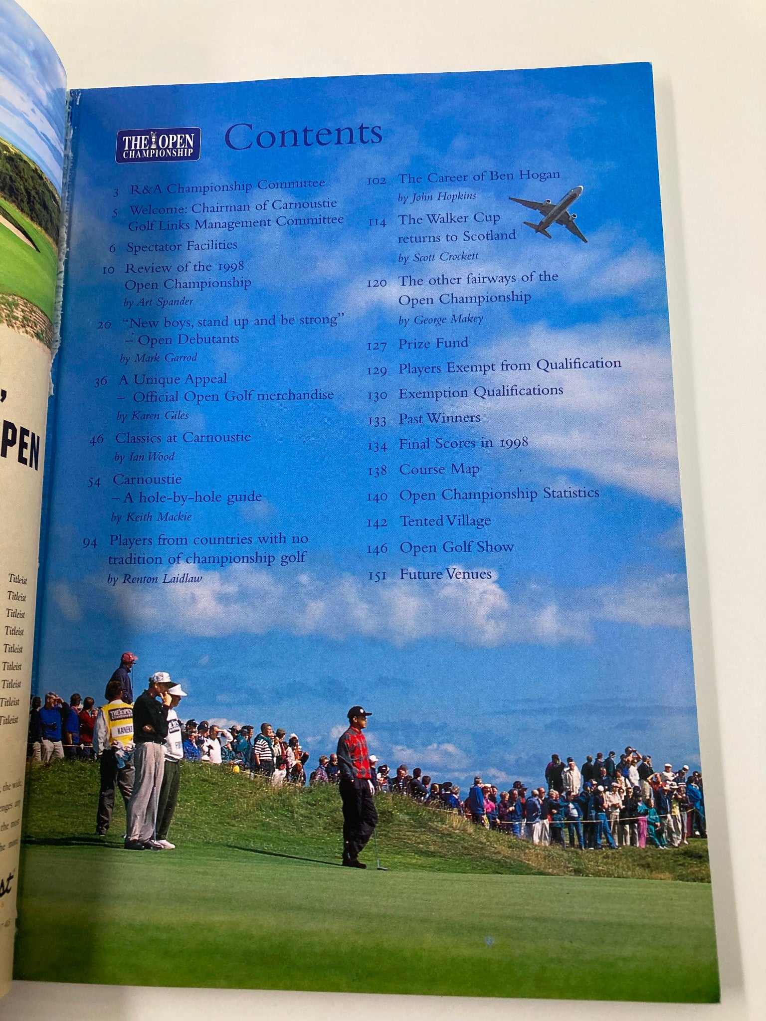 July 15-18 1999 Golf The Open Championships Carnoustie Official Program