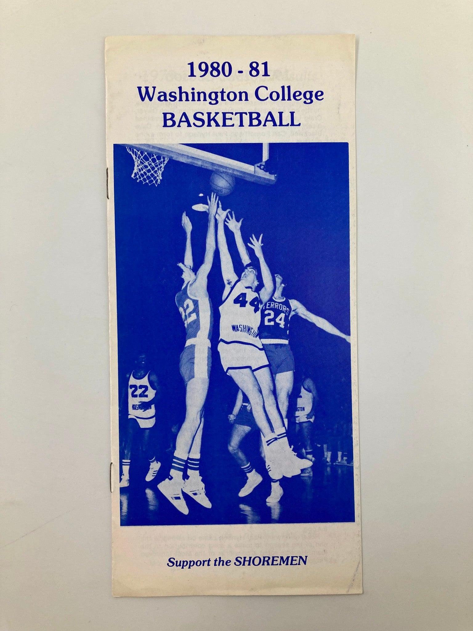 1980-1981 Washington College Basketball Program