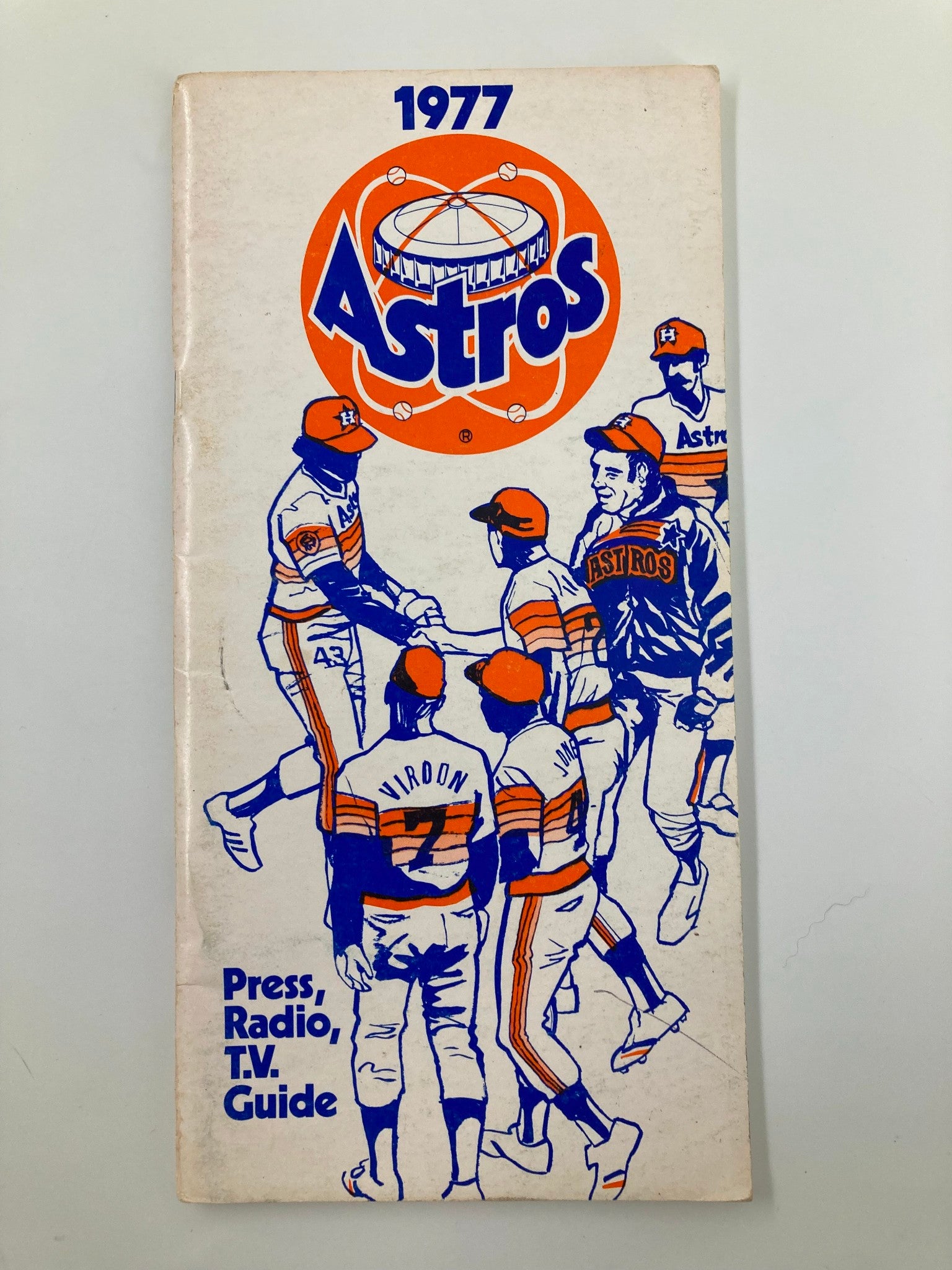 1977 MLB Houston Astros Official Press, Radio, TV Guide