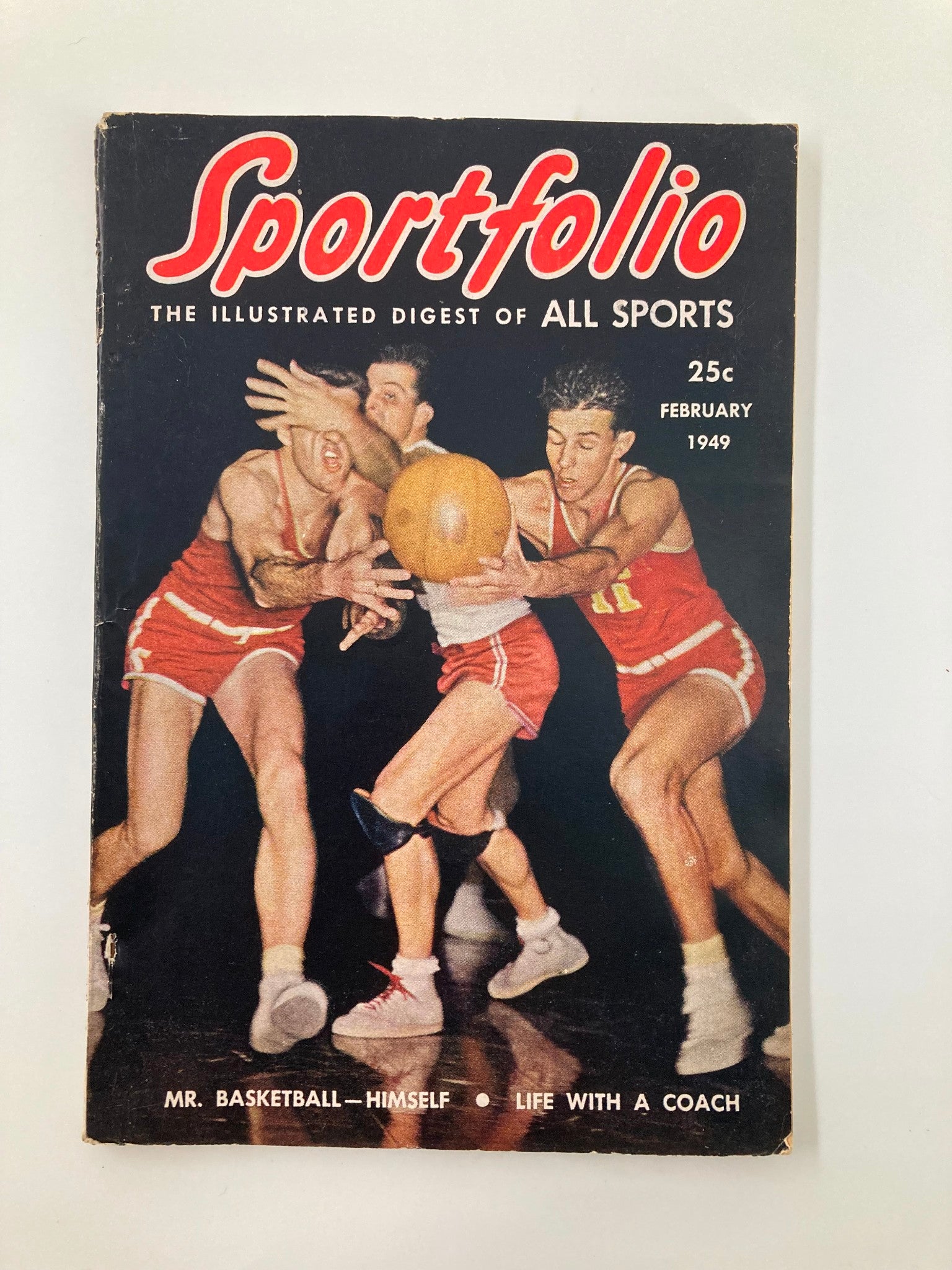 Sportsfolio Magazine February 1949 Mr. Basketball Himself Life with a Coach