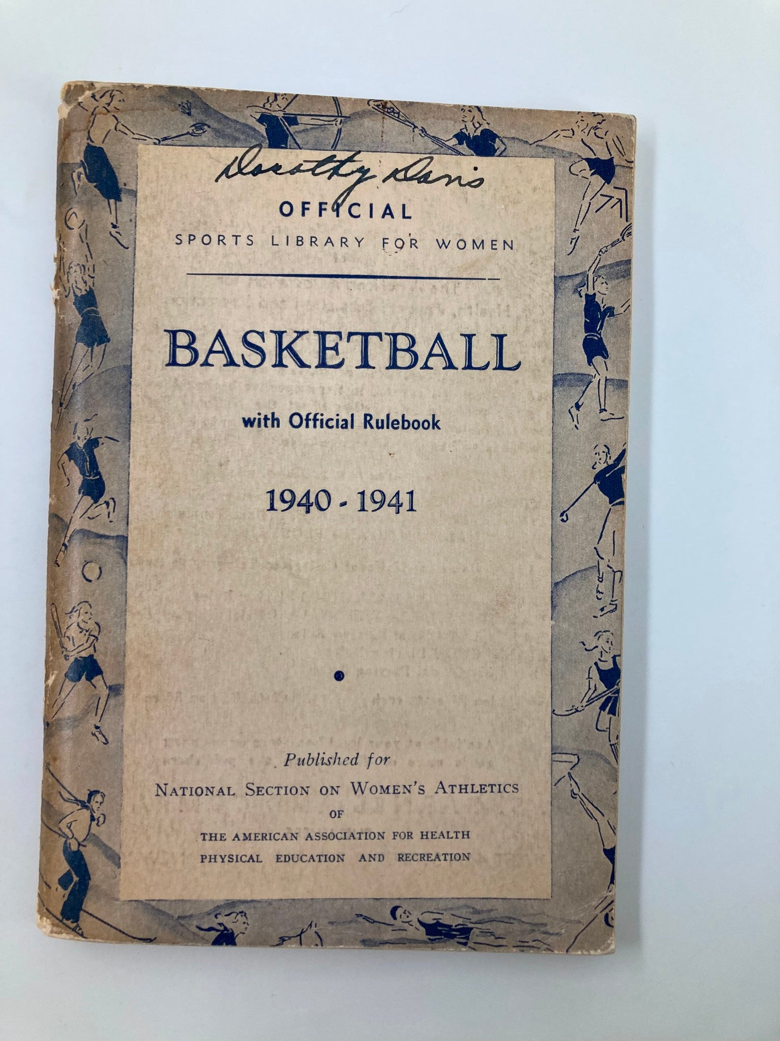 1940-1941 Official Basketball Guide for Women and Girls with Official Rulebook