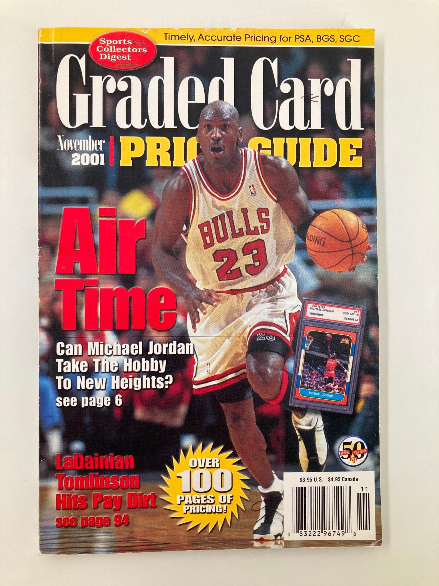 Graded Card Price Guide November 2001 NBA Chicago Bulls Michael Jordan