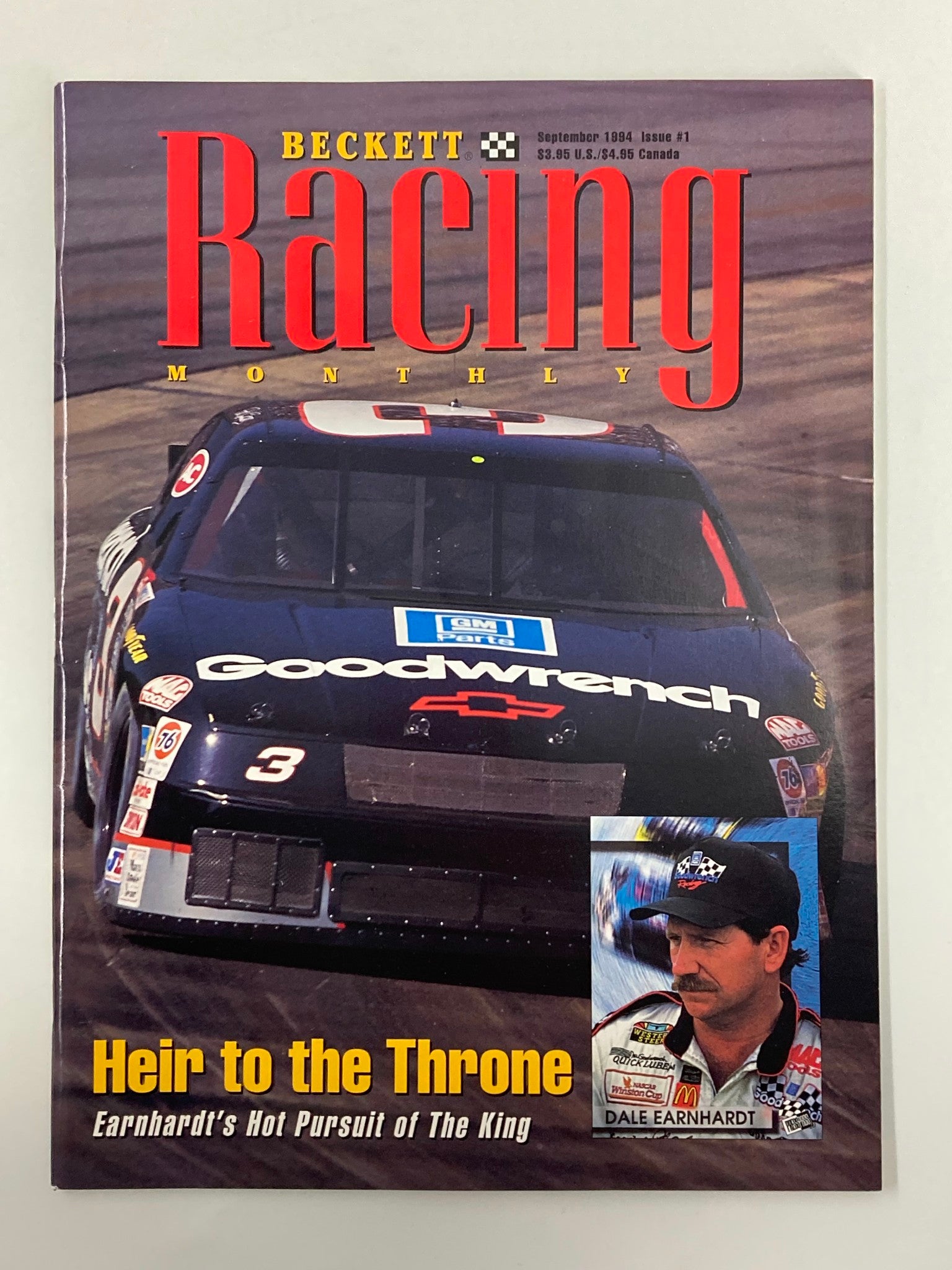 Beckett Racing Monthly Magazine September 1994 Dale Earnhardt No Label VG