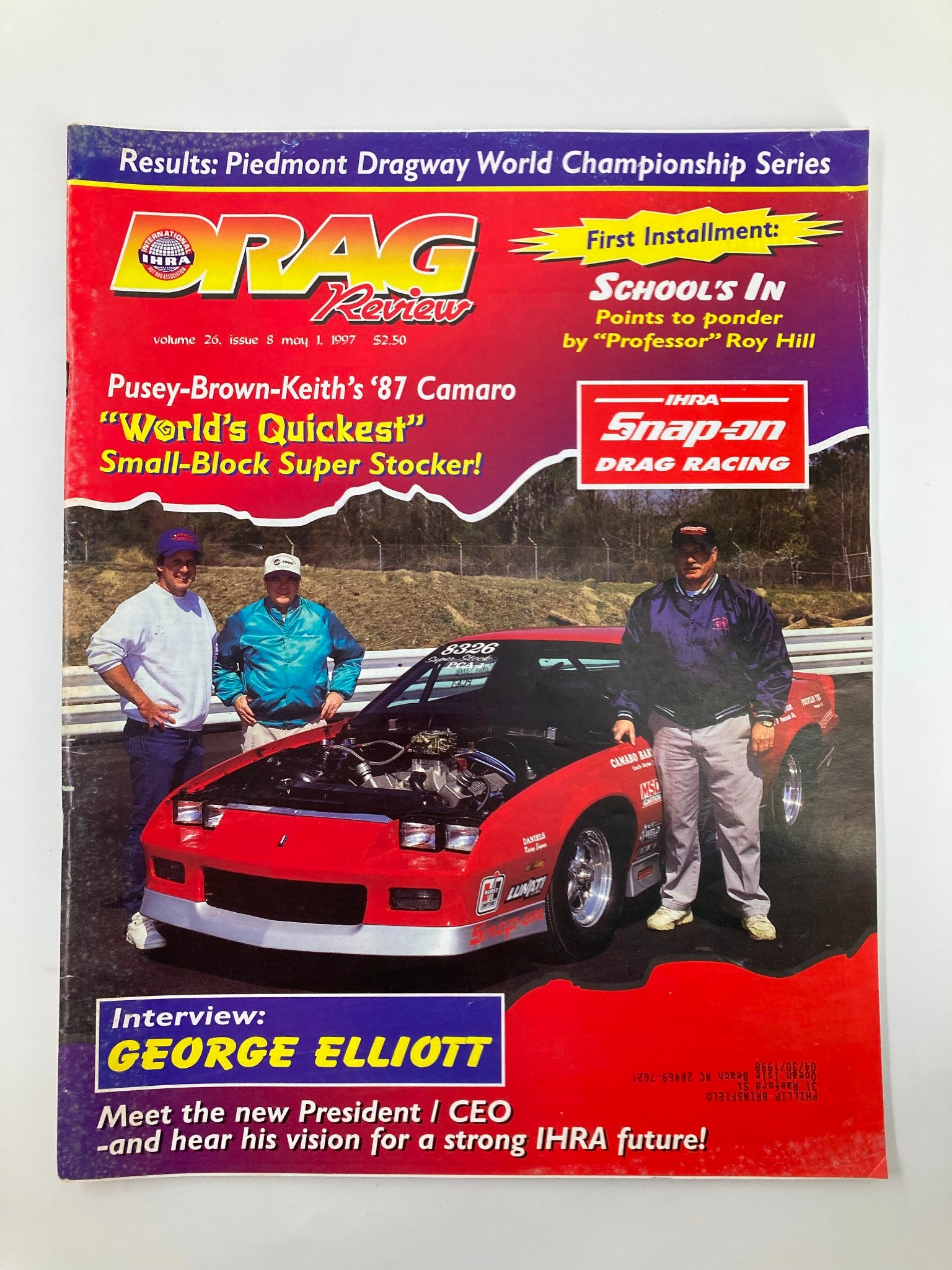 IHRA Drag Review Magazine May 1 1997 Auston Pusey, Ronnie Brown, Curis Keith