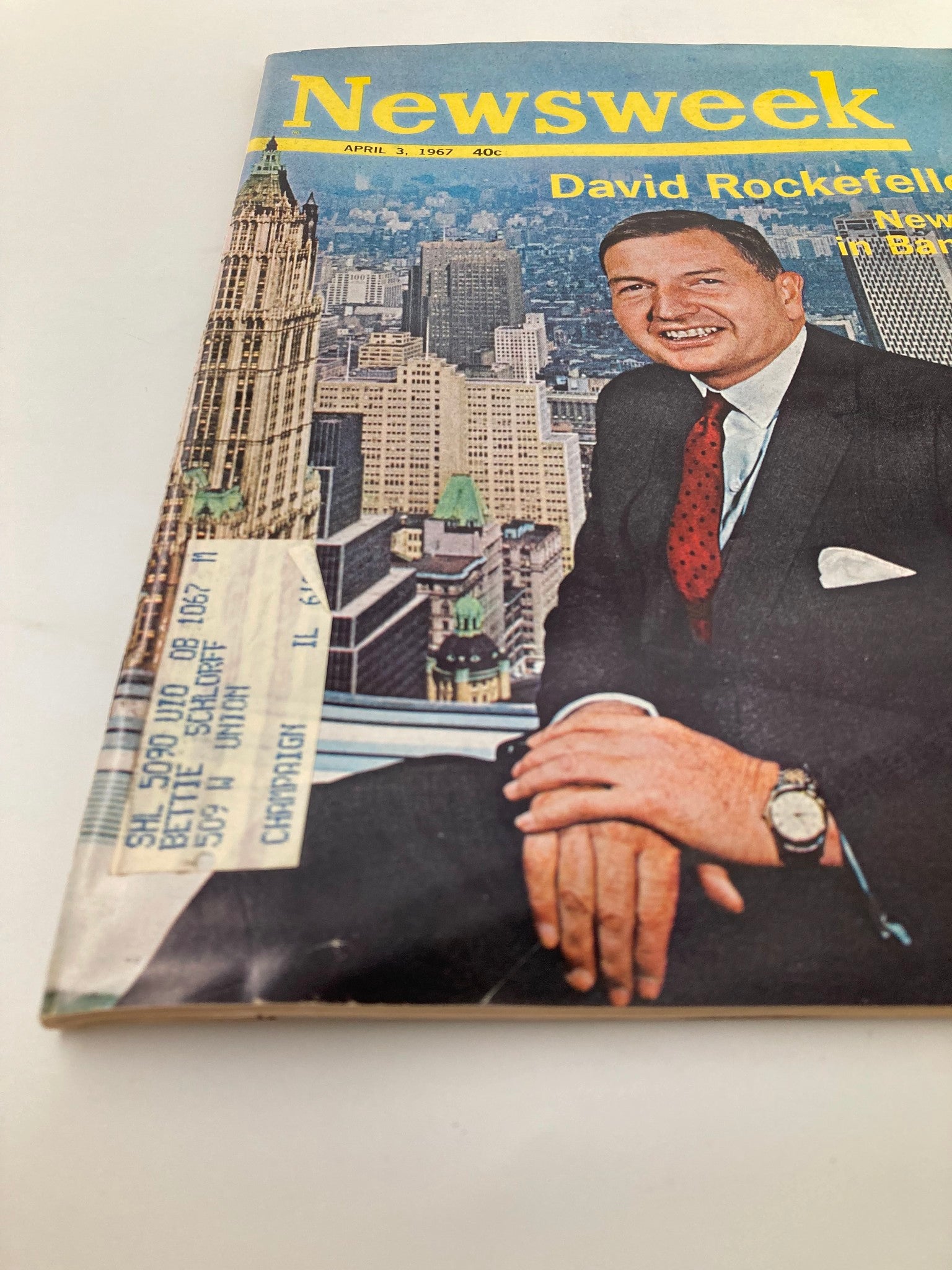 VTG Newsweek Magazine April 3 1967 David Rockefeller New Era in Banking