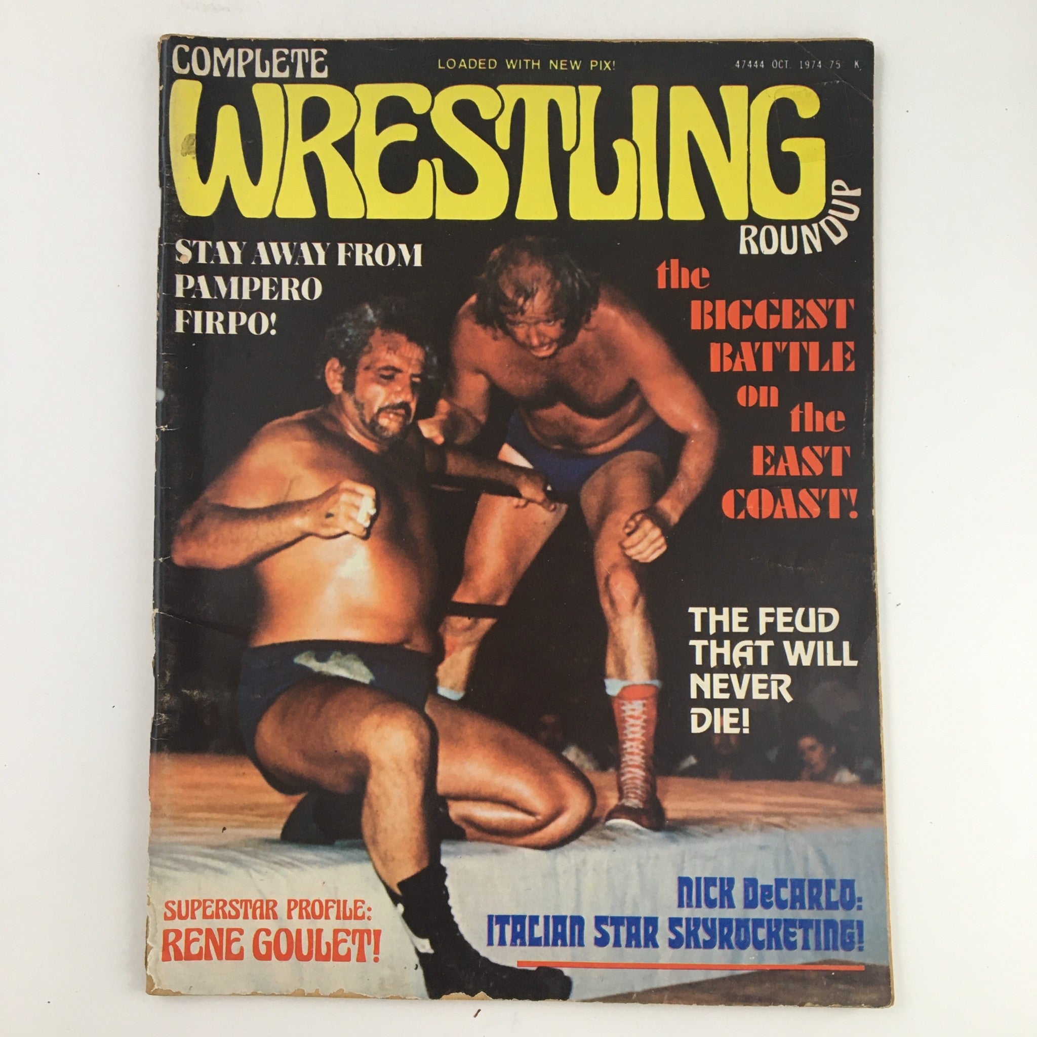 Complete Wrestling Roundup October 1974 Pampero Firpo & Nick DeCarco, No Label