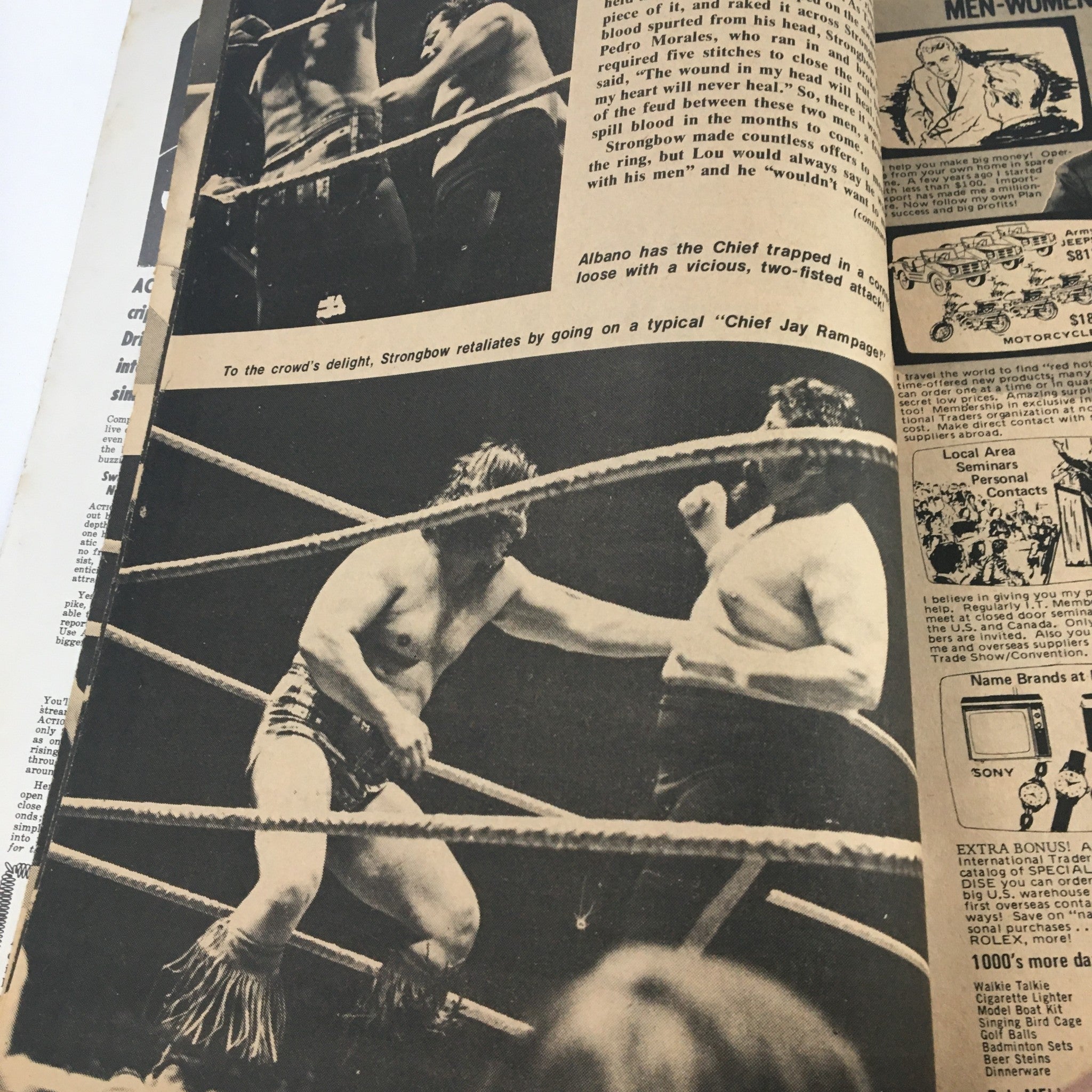 Complete Wrestling Roundup October 1974 Pampero Firpo & Nick DeCarco, No Label