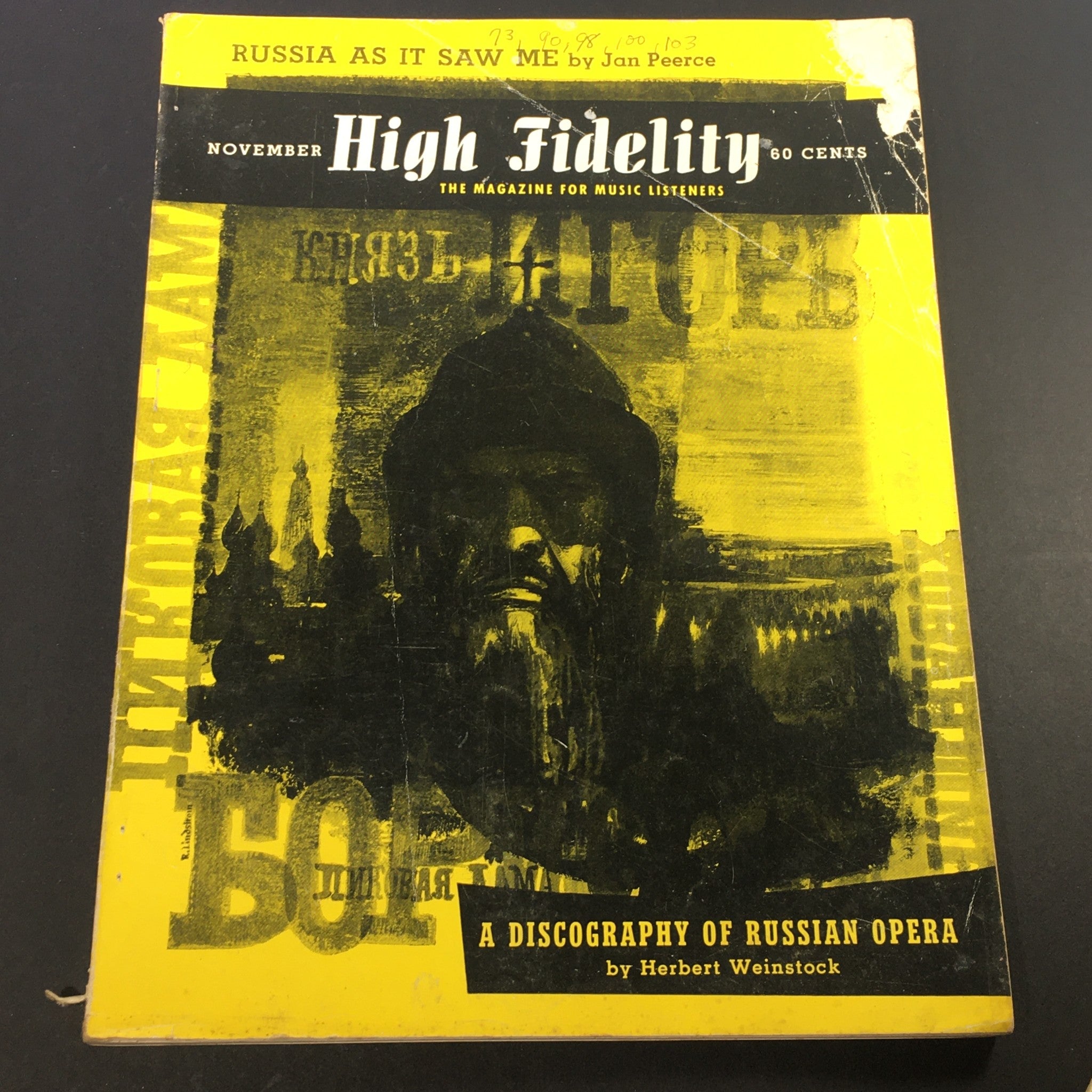 VTG High Fidelity Music Magazine November 1956 - Russian Opera Discography