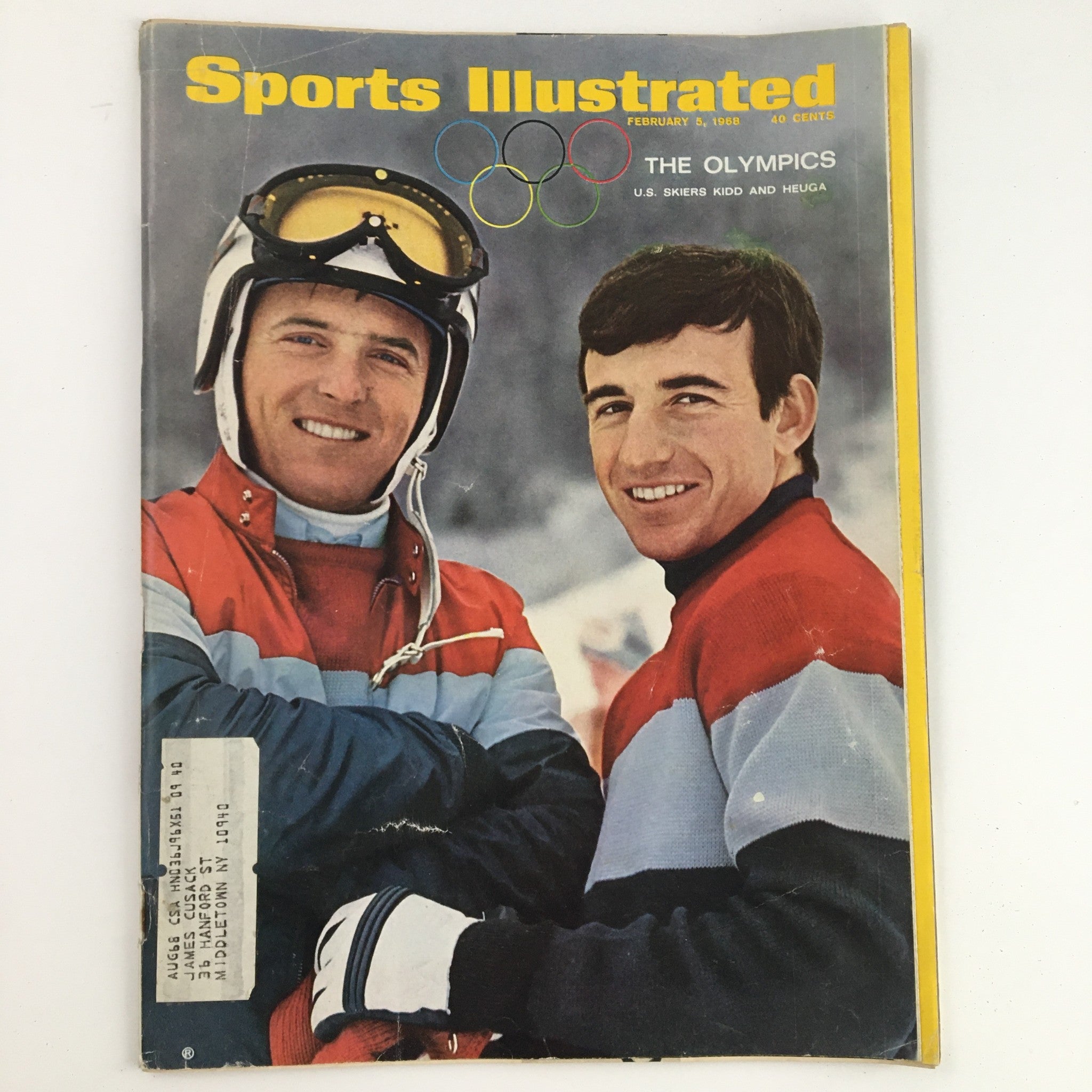 Sports Illustrated Magazine February 5 1968 US Skiers Billy Kidd & Jimmie Heuga