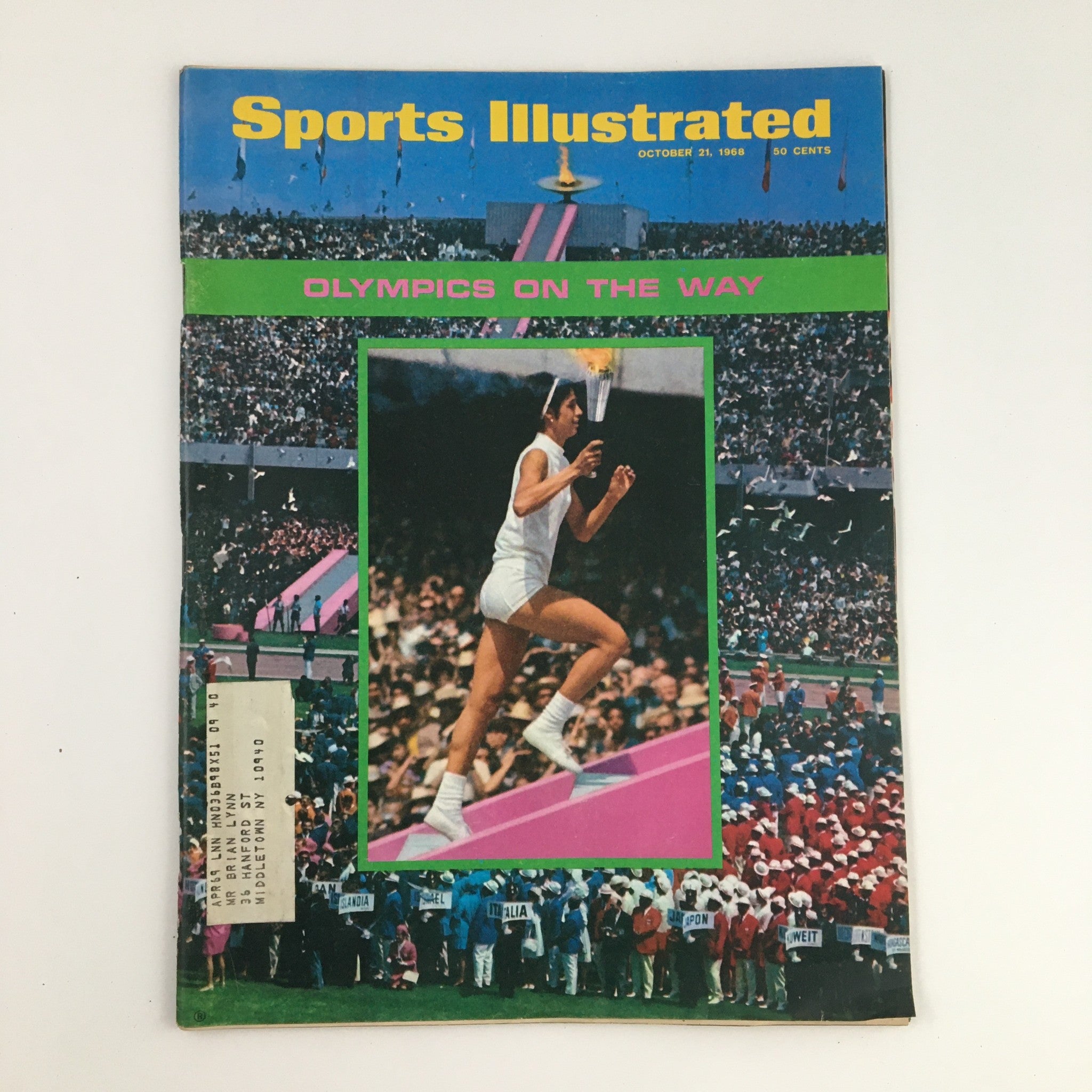 Sports Illustrated Magazine October 21 1968 Olympics on the Way & Kansas Jayhawk