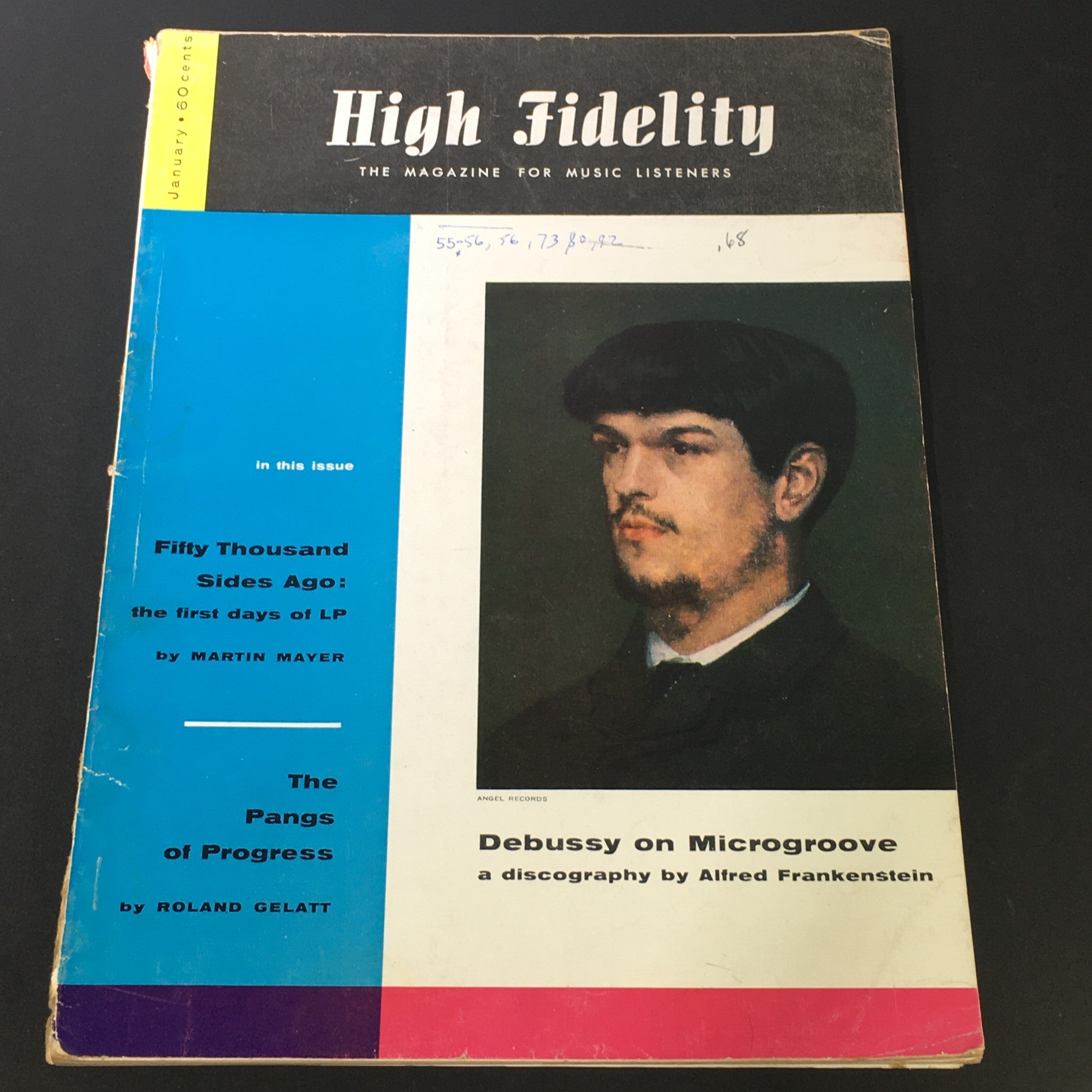 VTG High Fidelity Music Magazine January 1958 - Claude Debussy on Microgroove