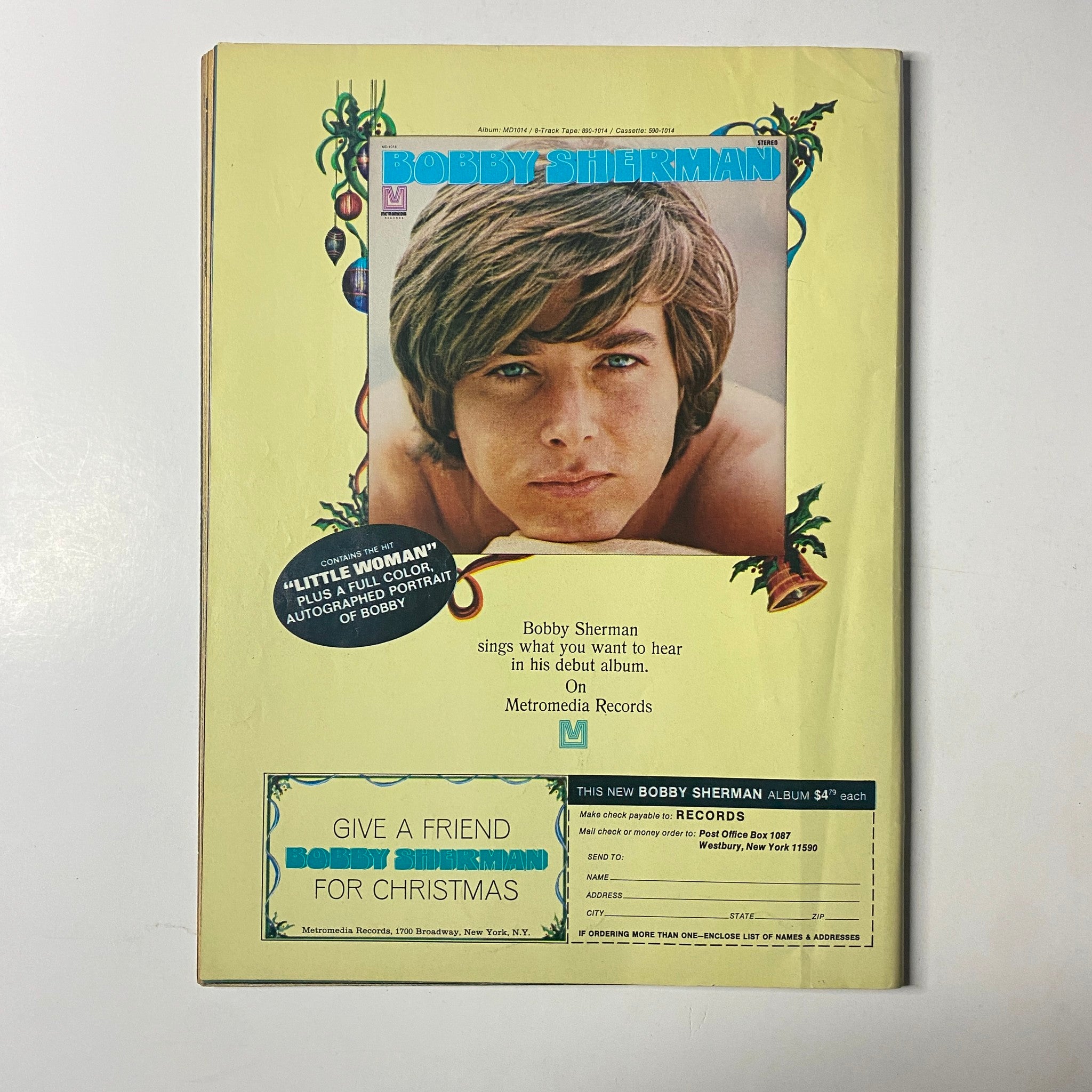 Cover of Flip Magazine February 1970 featuring Bob Cowsill, Bill Bixby, and Brandon Cruz, highlighting classic teen pop culture with vibrant articles and full-color pin-ups.