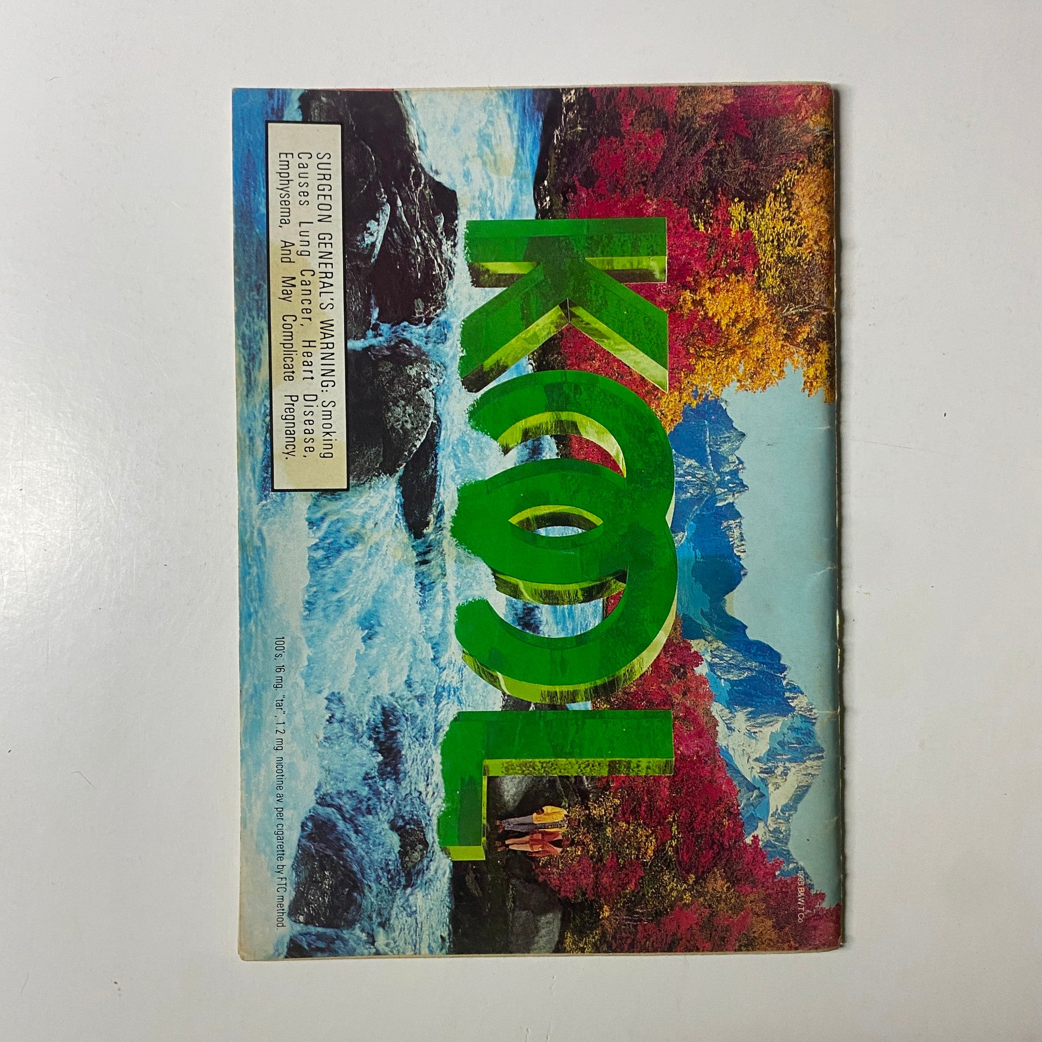 Promotional page from Jet Magazine October 9, 1995, Vol. 88, No. 22, displaying an advertisement for KOOL, showcasing vibrant colors and nature.
