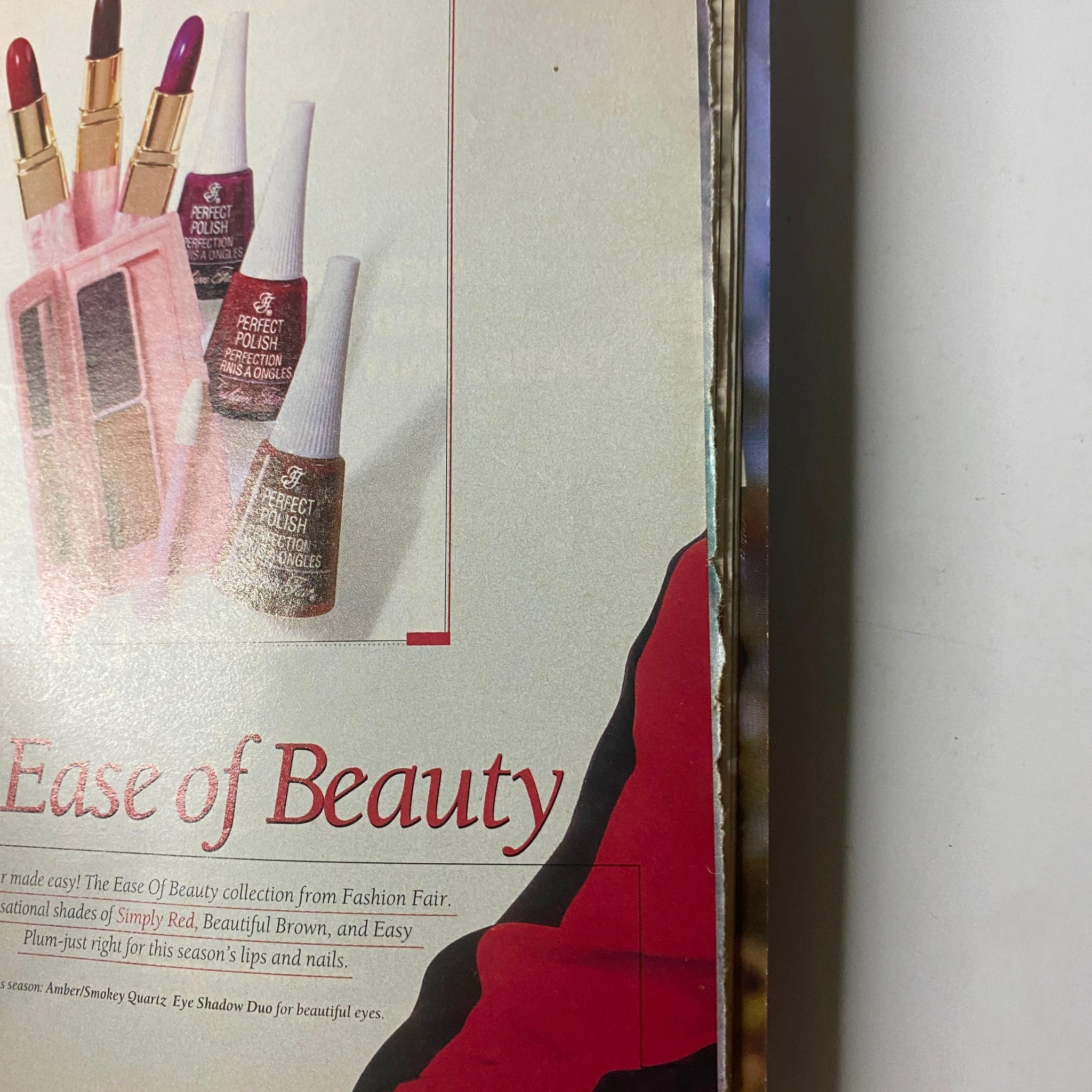 Advertisement section of Jet Magazine, November 4, 1996, showcasing beauty products with a focus on ease of use.