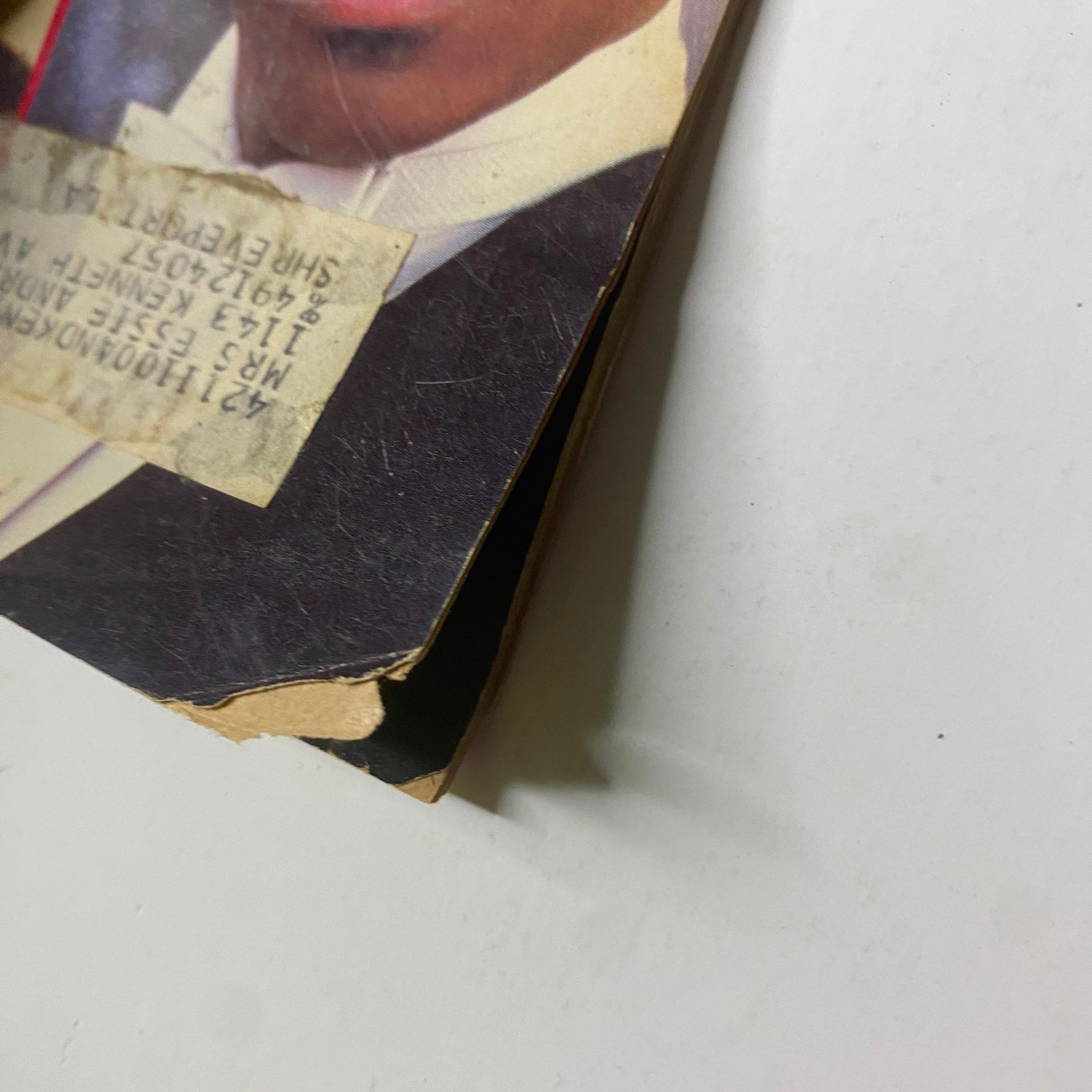 Close-up view of Eddie Murphy's face on the cover of Jet Magazine, July 18, 1988, Vol. 74, No. 16, featuring Eddie Murphy & Arsenio Hall cover.