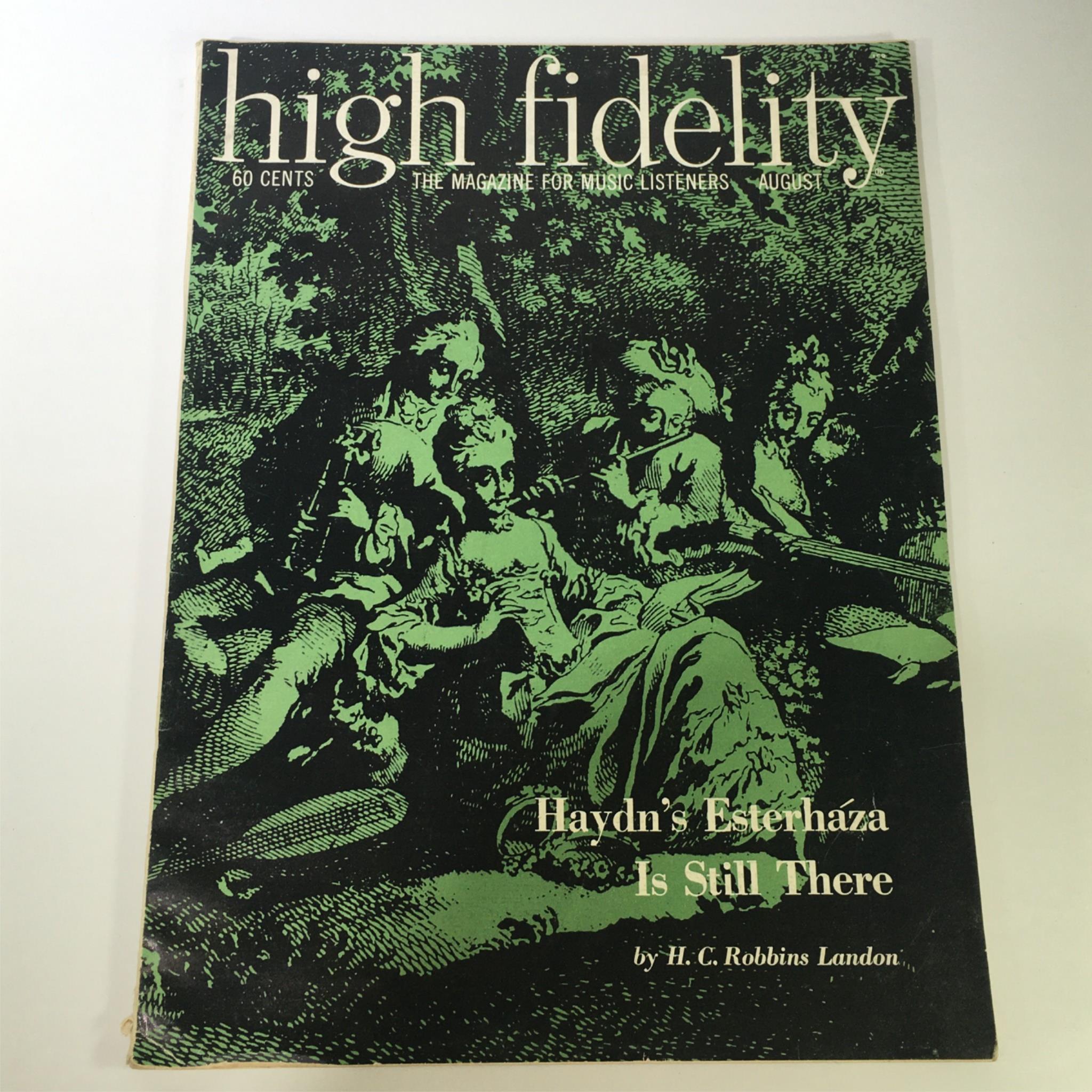 VTG High Fidelity Music Magazine August 1959 - Haydn's Eszterháza / Newsstand