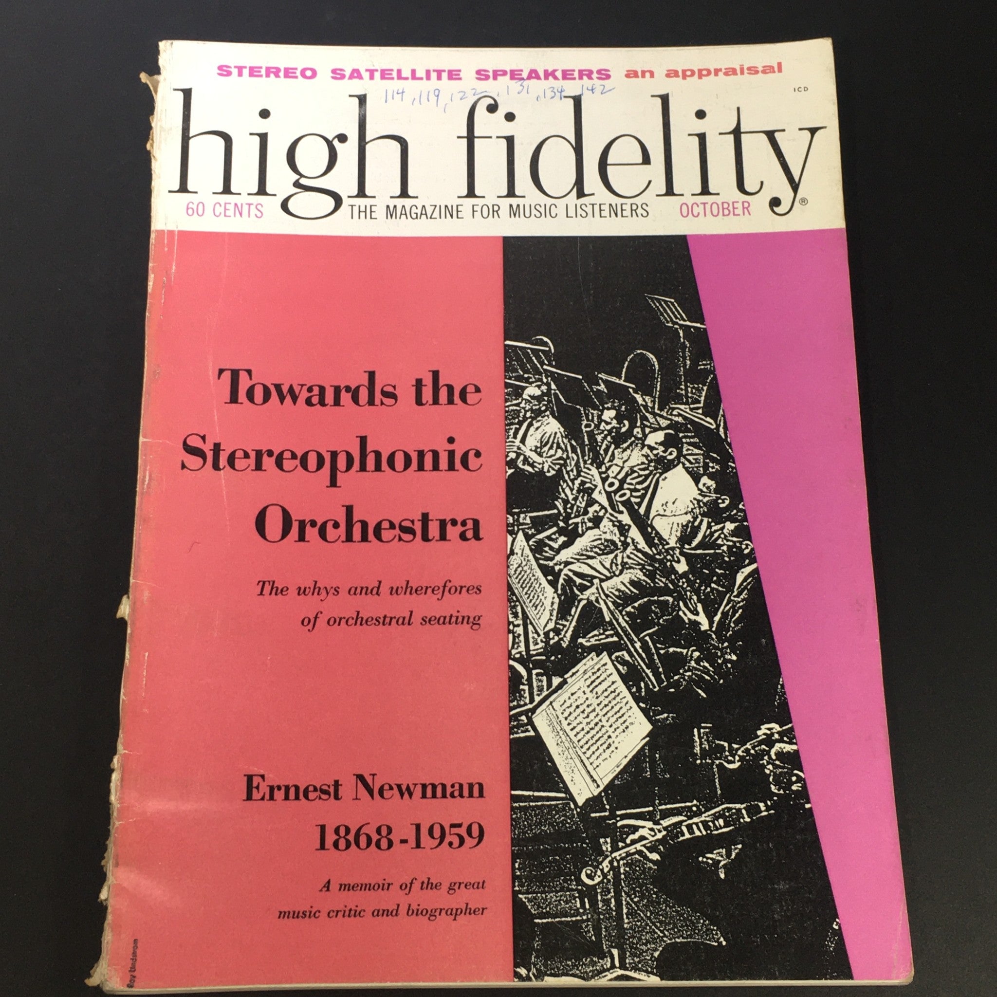 VTG High Fidelity Music Magazine October 1959 - Ernest Newman 1868-1959