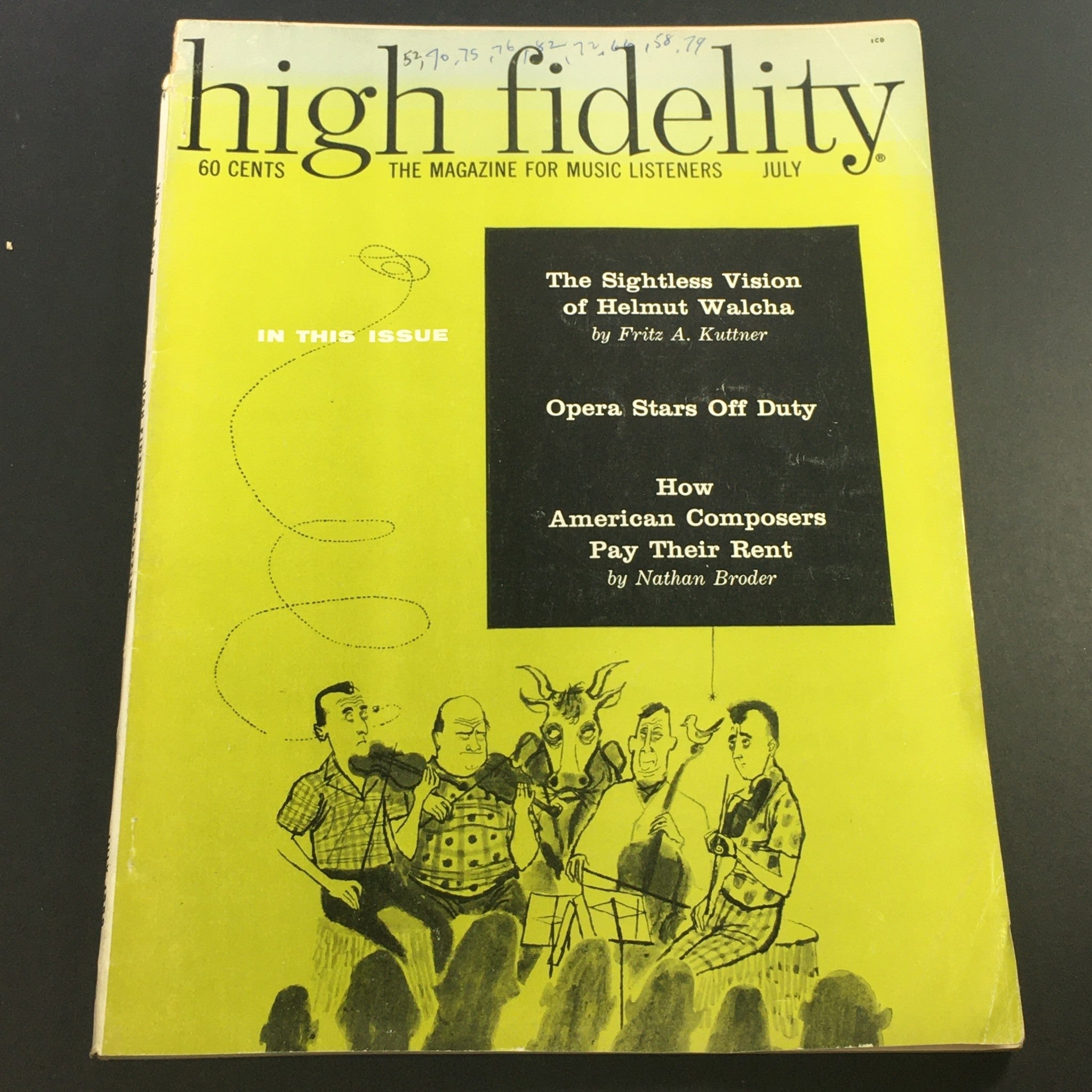 VTG High Fidelity Music Magazine July 1959 - Sightless Vision of Helmut Walcha