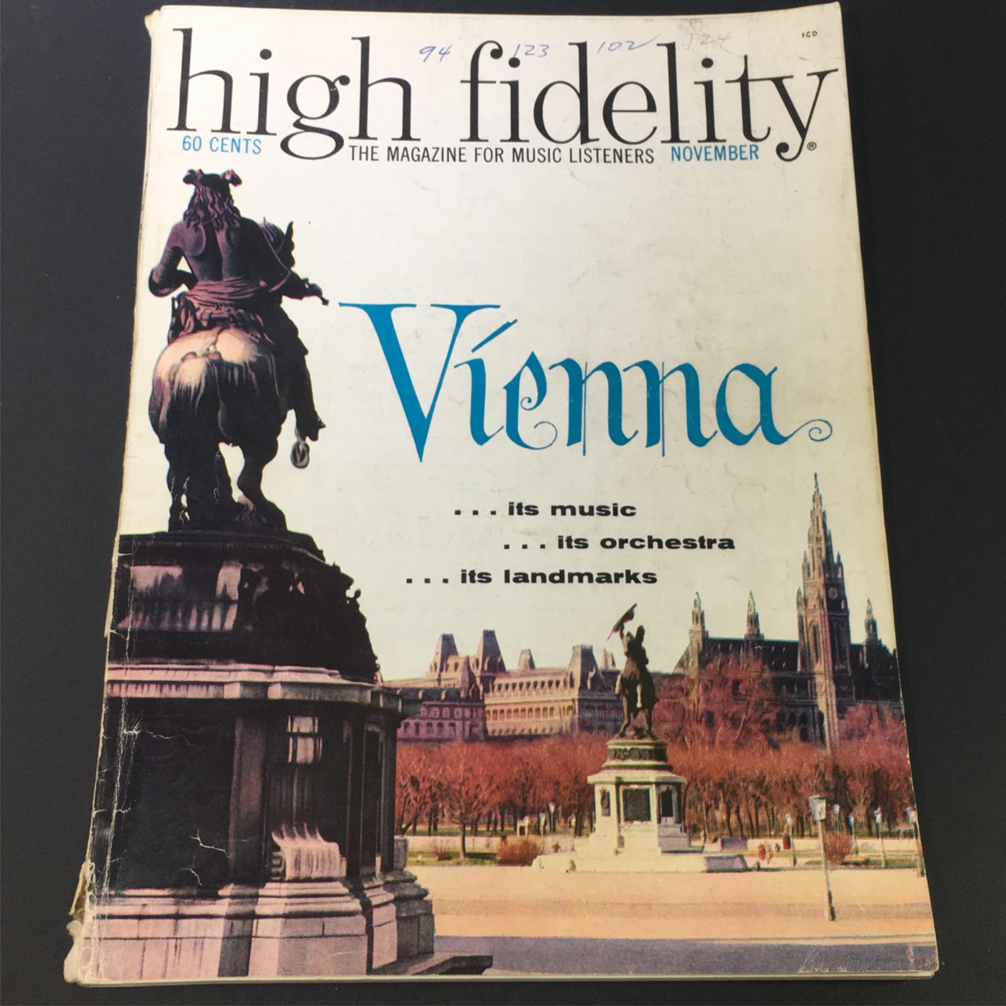 VTG High Fidelity Music Magazine November 1959 - Vienna Music and Orchestra